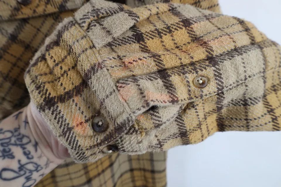 Vintage Vintage 90s Streetwear Heavyweight Flannel Button Shirt Size US XL / EU 56 / 4 - 4 Thumbnail
