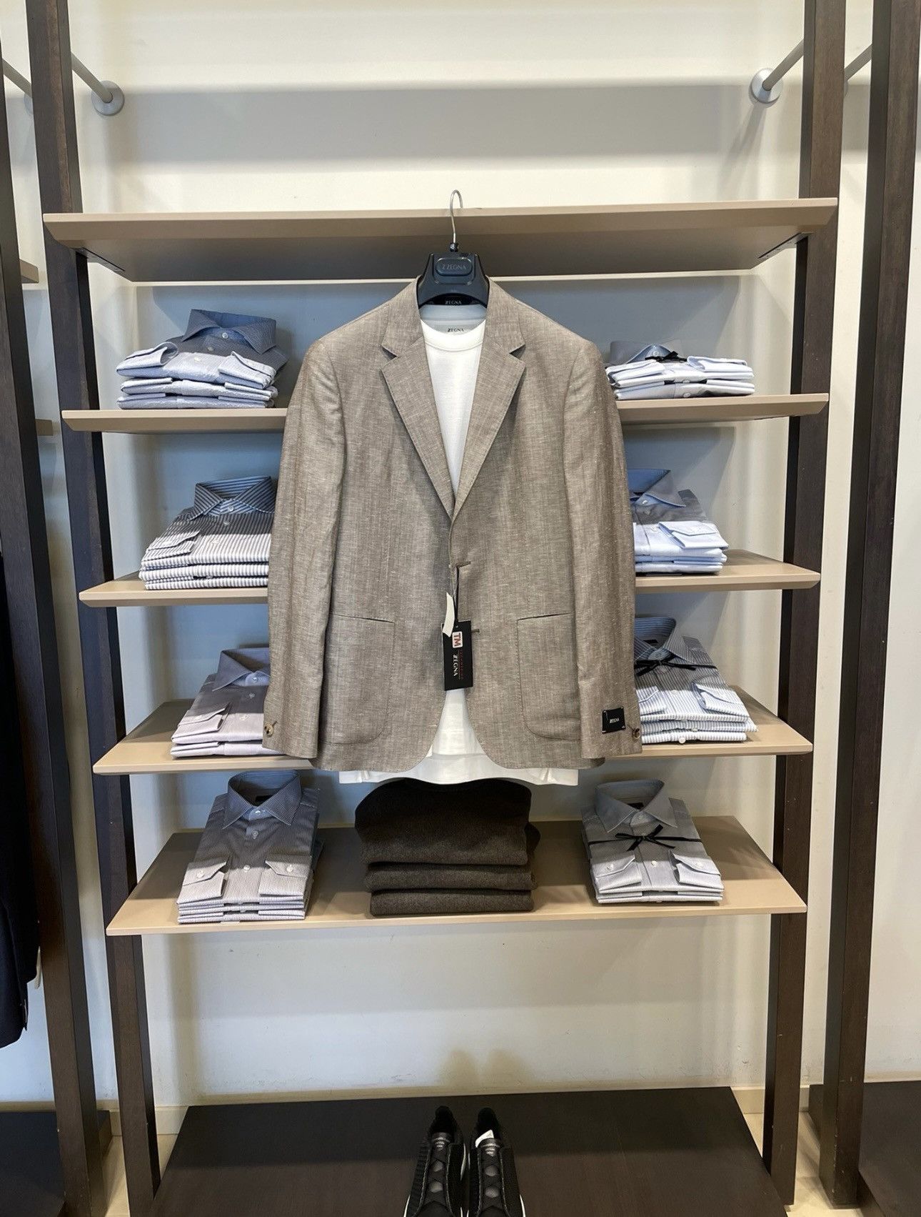 Ermenegildo Zegna × Z Zegna Zegna linen blazer casual kaki Size 48R - 1 Thumbnail