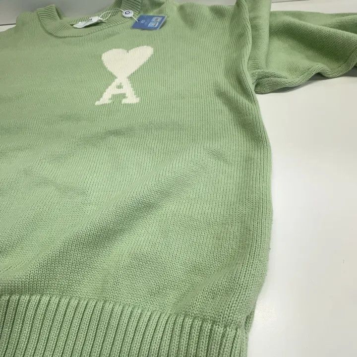 AMI AMIPARIS Love Heart Logo Knit Sweater Unisex -2507 Size US XL / EU 56 / 4 - 8 Thumbnail