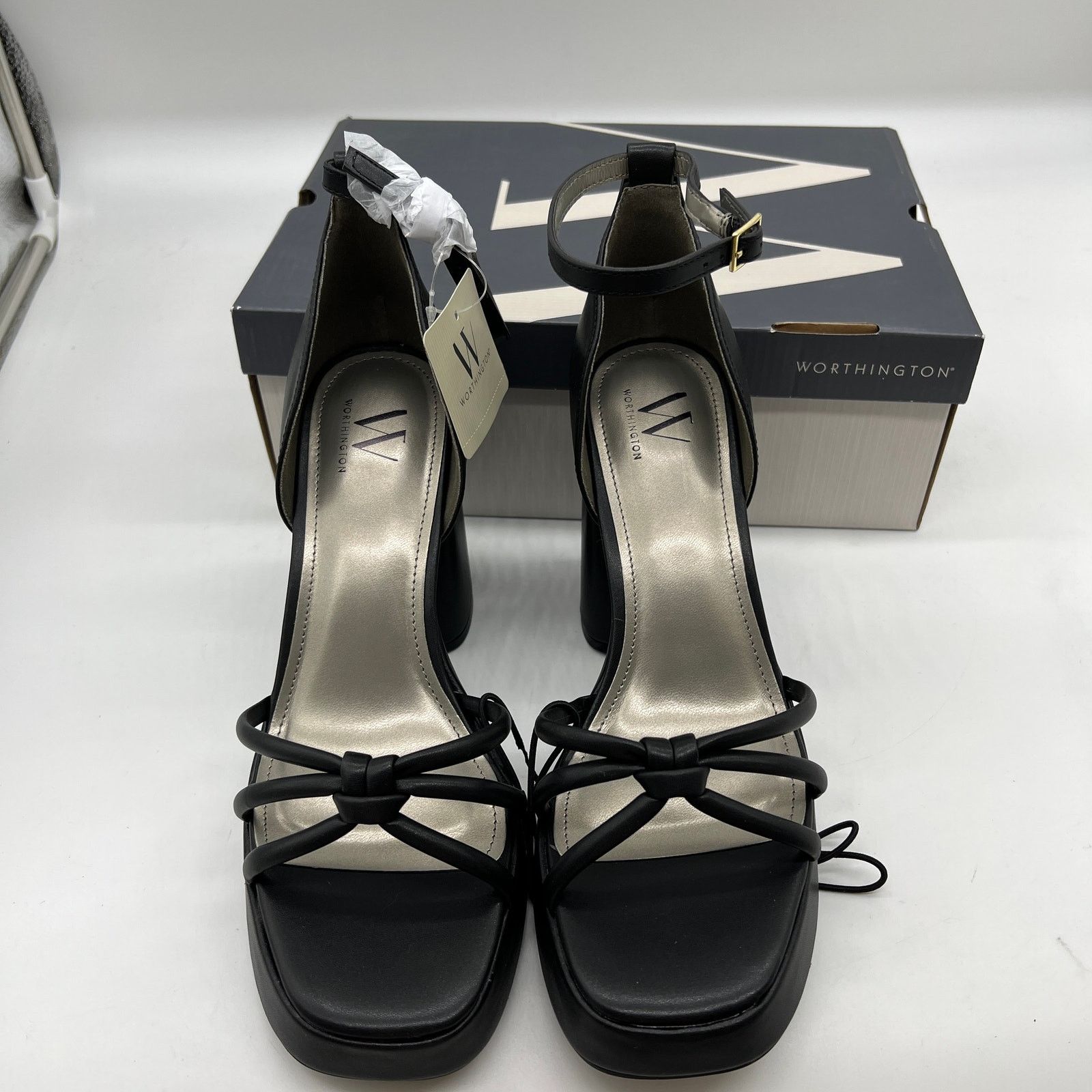 Other Worthington Womens Ellsworth Heeled Sandals Black Size 9.5M Size US 9.5 / IT 39.5 - 3 Thumbnail
