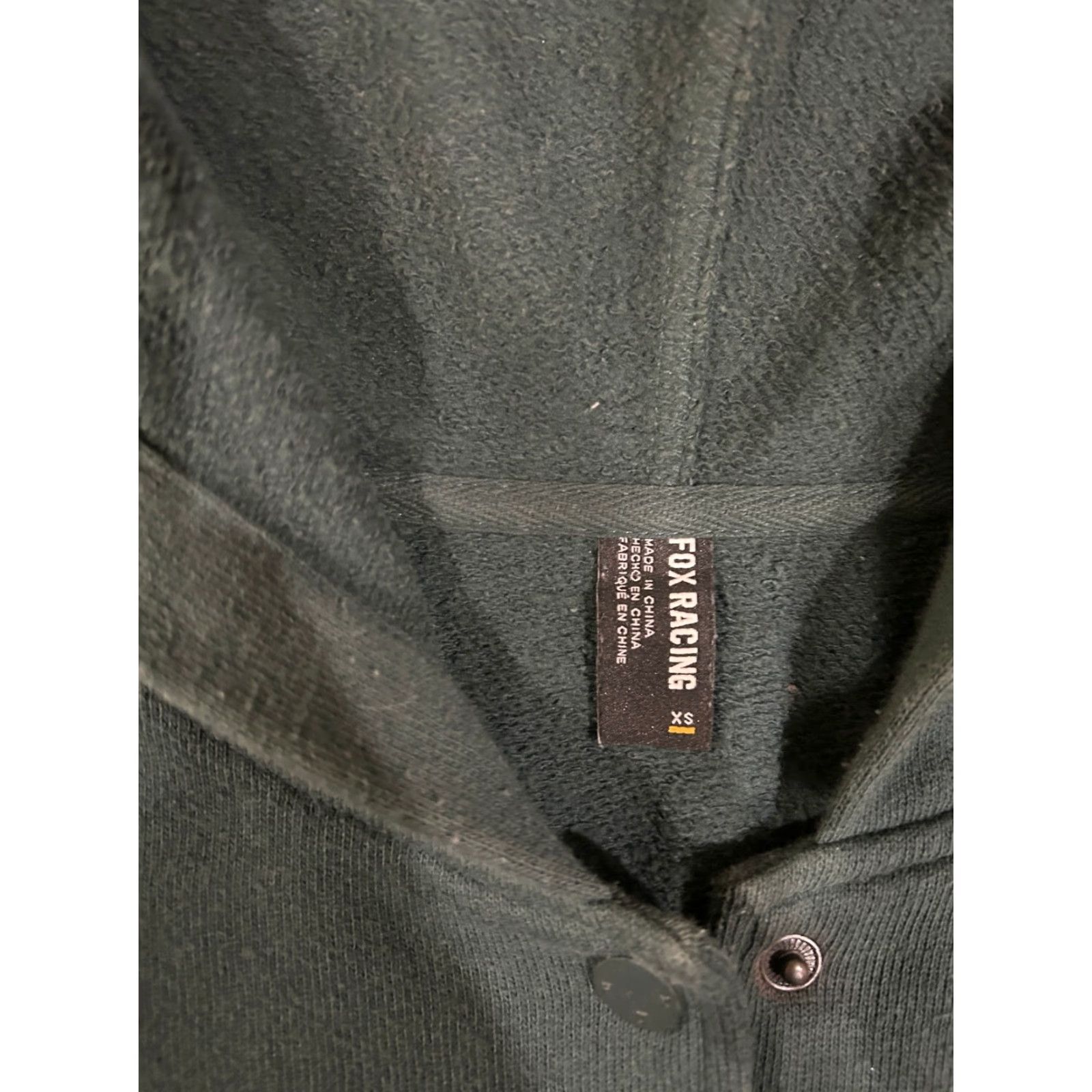 Fox Racing Fox Racing fleece snap jacket Mens XS dark green Motocross streetwear hoodie jacket Coat Mid-Length Size US XS / EU 42 / 0 - 5 Thumbnail