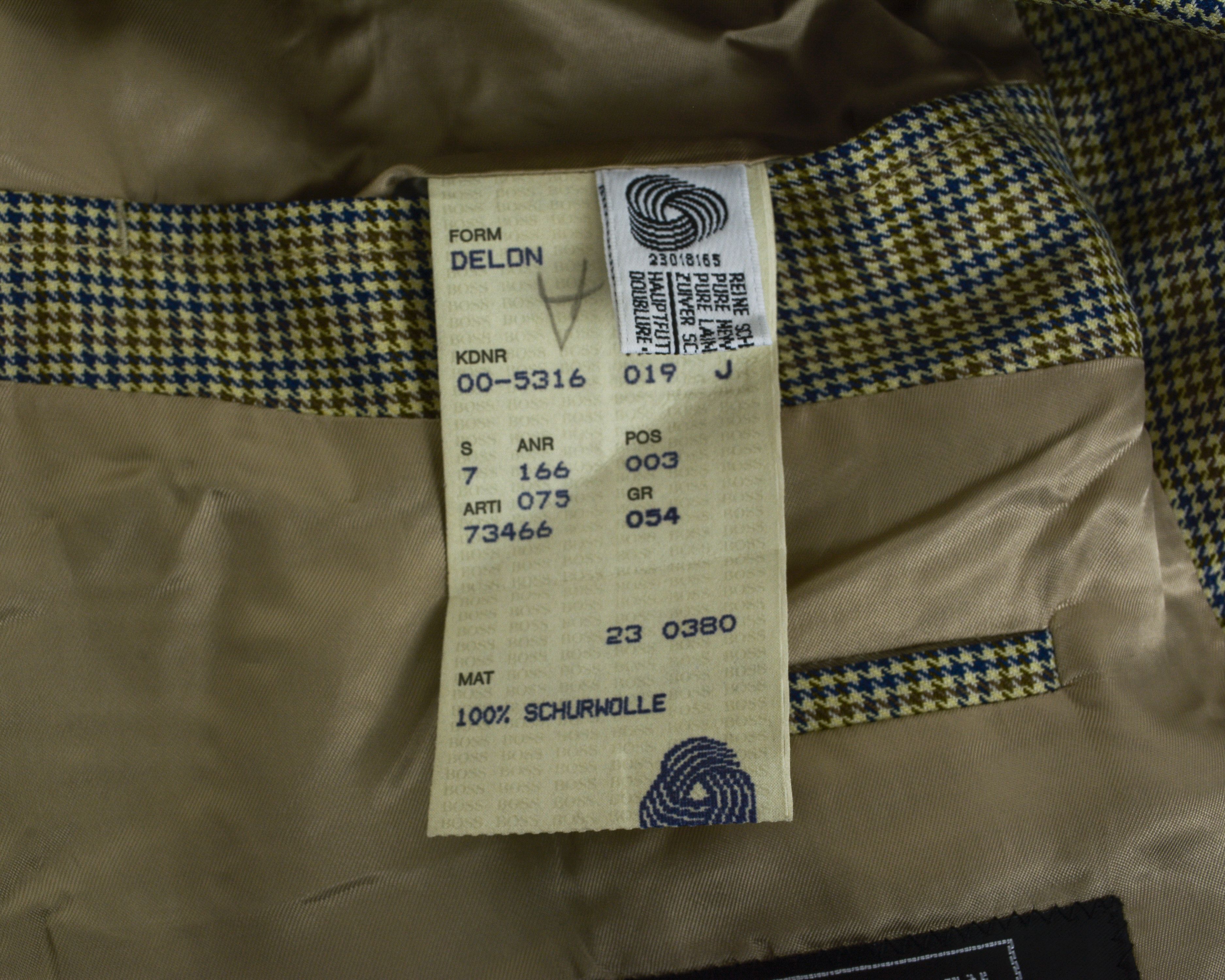 Hugo Boss Delon Houndstooth XL Blazer Uk 44 Us Suit Jacket Coat Eu 54 Size 44R - 7 Thumbnail