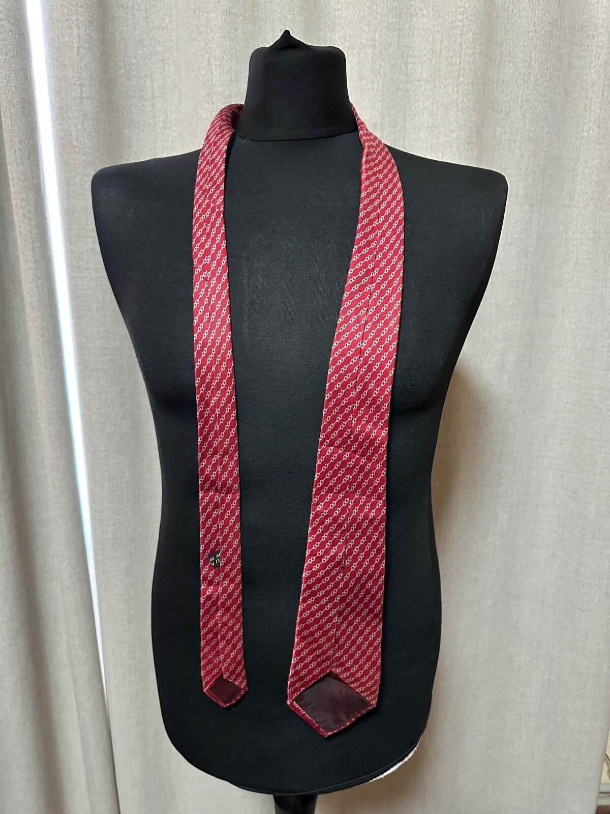 Celine Vintage Celine Geometric Print Silk Tie Size ONE SIZE - 5 Thumbnail