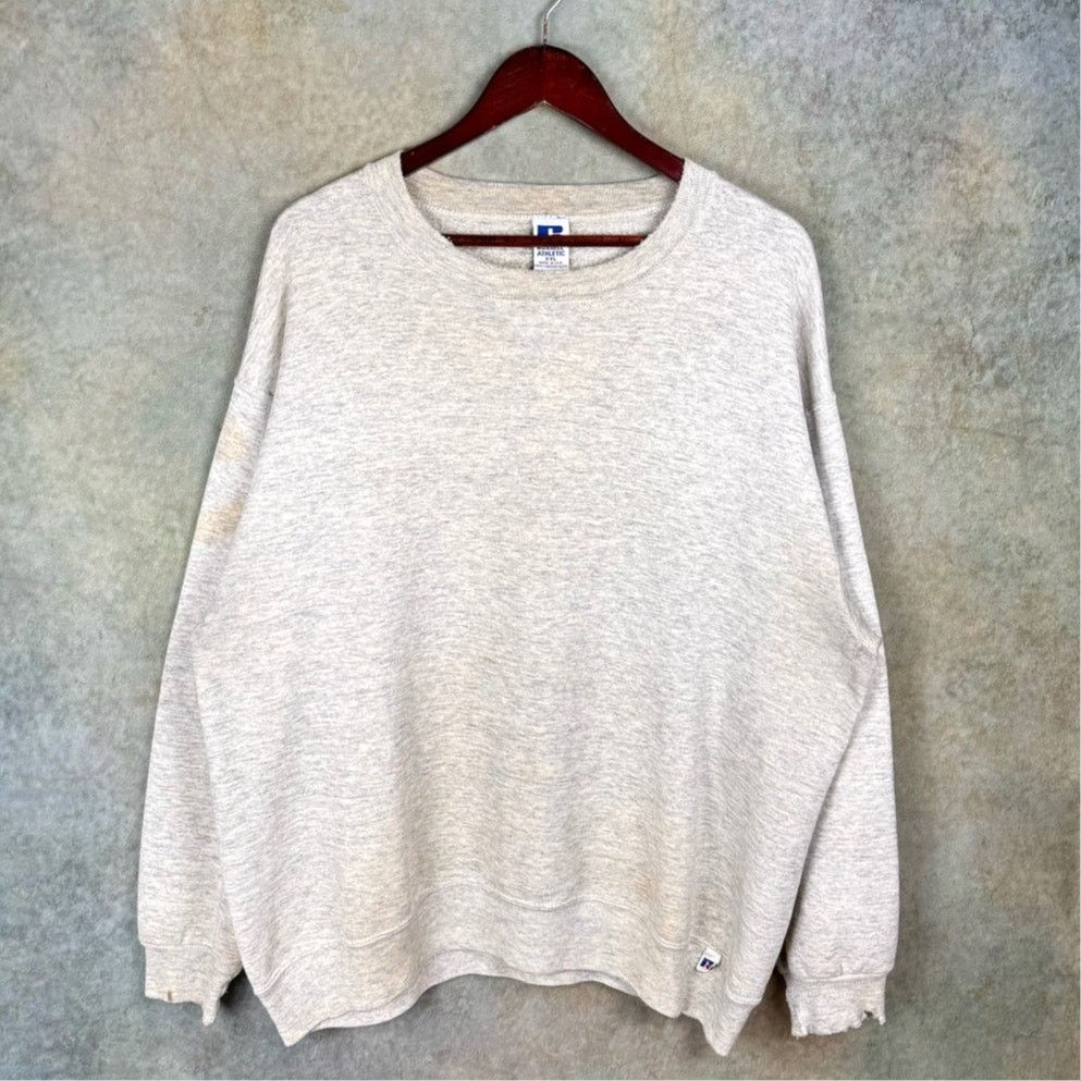 Russell Athletic × Vintage VTG Russell Athletic Crewneck Sweatshirt XXL Gray USA Made Size US XXL / EU 58 / 5 - 1 Thumbnail