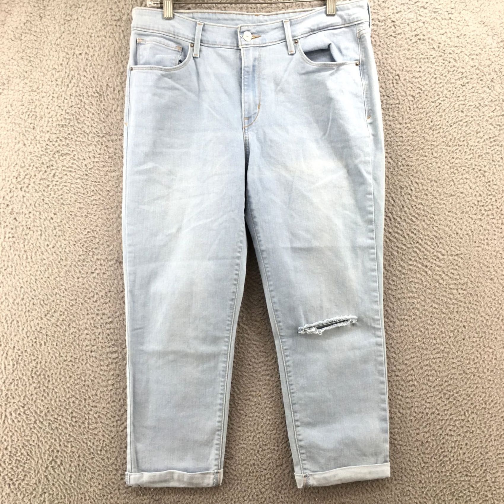 Levi's Levi's Capri Jeans Women's 32 Blue Denim Mid Rise Cotton Blend Jeans Capri Womens Size 24" / US 00 / IT 34 - 2 Thumbnail