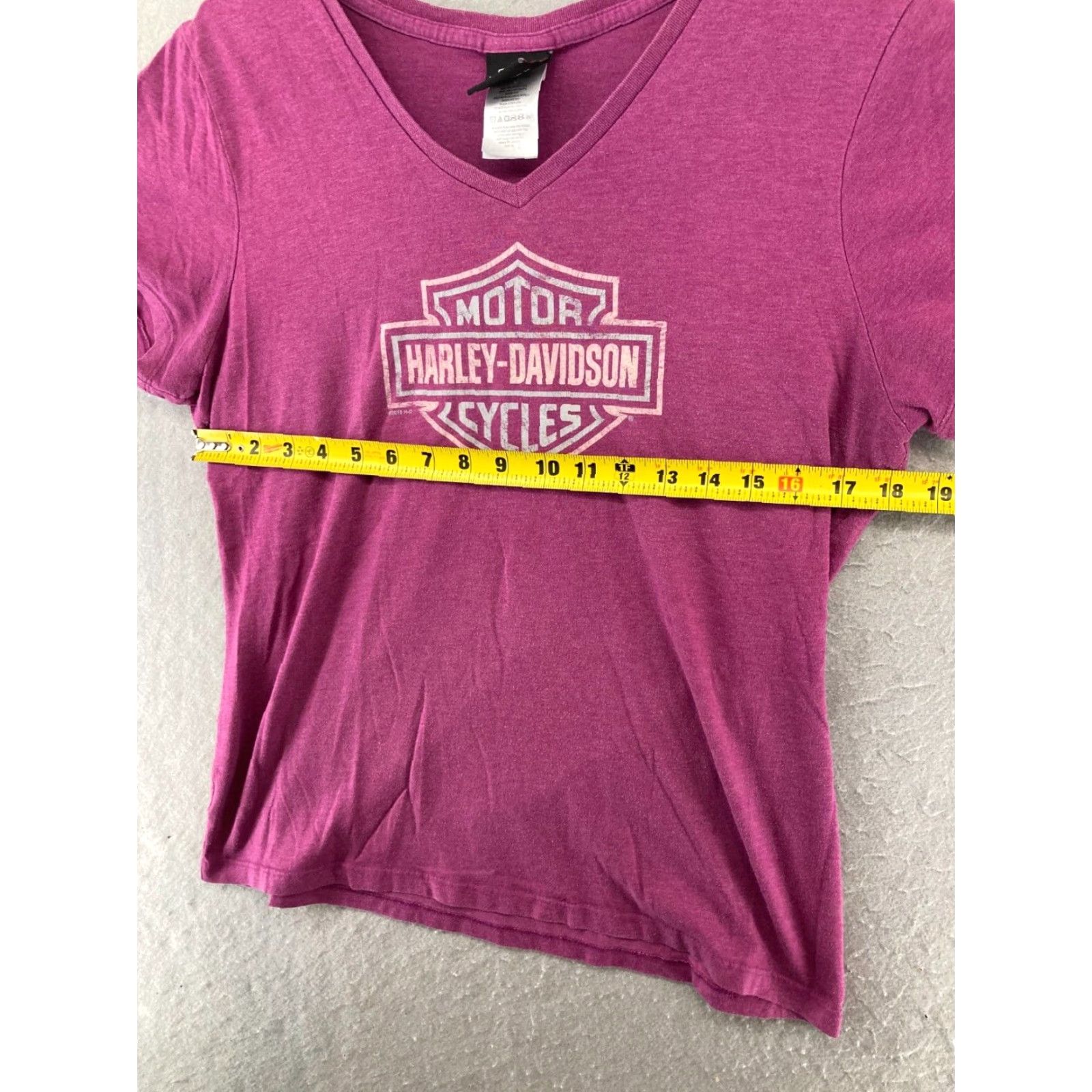 Harley Davidson Harley-Davidson Womens T-Shirt XL Pink Butterfly Motorcycle Casual Shirt Adults Summer Size XL / US 12-14 / IT 48-50 - 2 Thumbnail