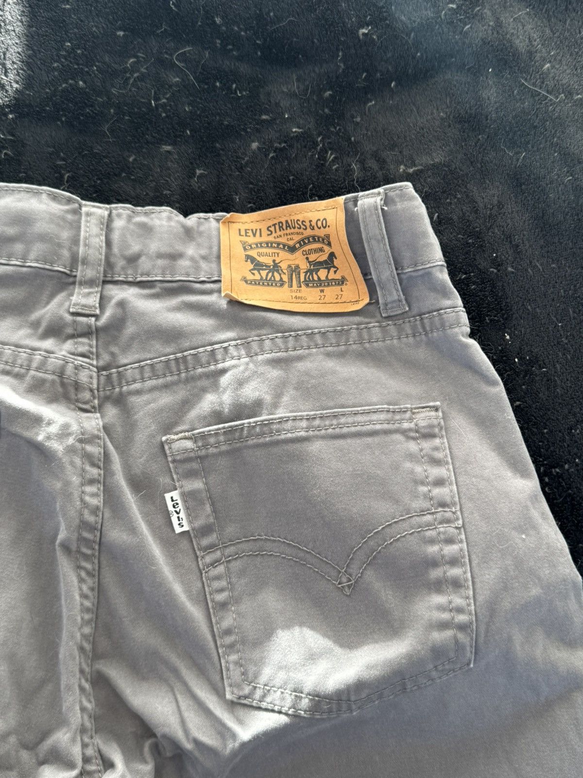 Levi's Vintage Levi's 514 Straight leg original grey cotton jeans Size 27" / US 4 / IT 40 - 3 Thumbnail