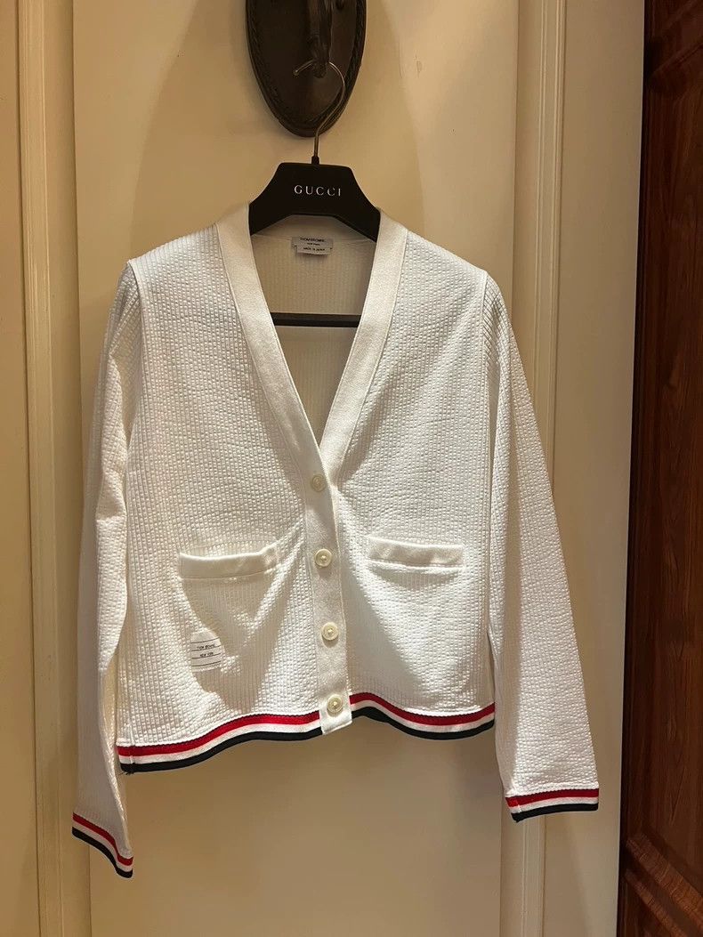 Thom Browne Thom Browne Sequin Dog Cardigan - dmc Size US M / EU 48-50 / 2 - 1 Thumbnail