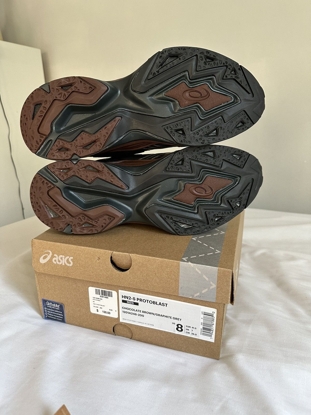 Asics × Kiko Kostadinov ASICS HN2-S Protoblast Chocolate Brown Graphite Grey Size US 8 / EU 41 - 7 Thumbnail