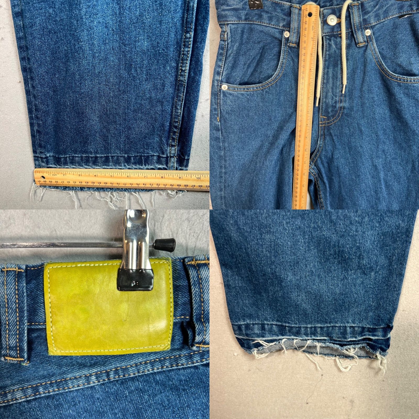 Zara Zara Jeans Womens Denim High-Waisted Blue 28 Inseam 31 5-Pocket Wide-Leg Distressed Vintage? No (Used) - Spring Summer Fall Clothing Women's Jeans Size 28" / US 6 / IT 42 - 8 Thumbnail