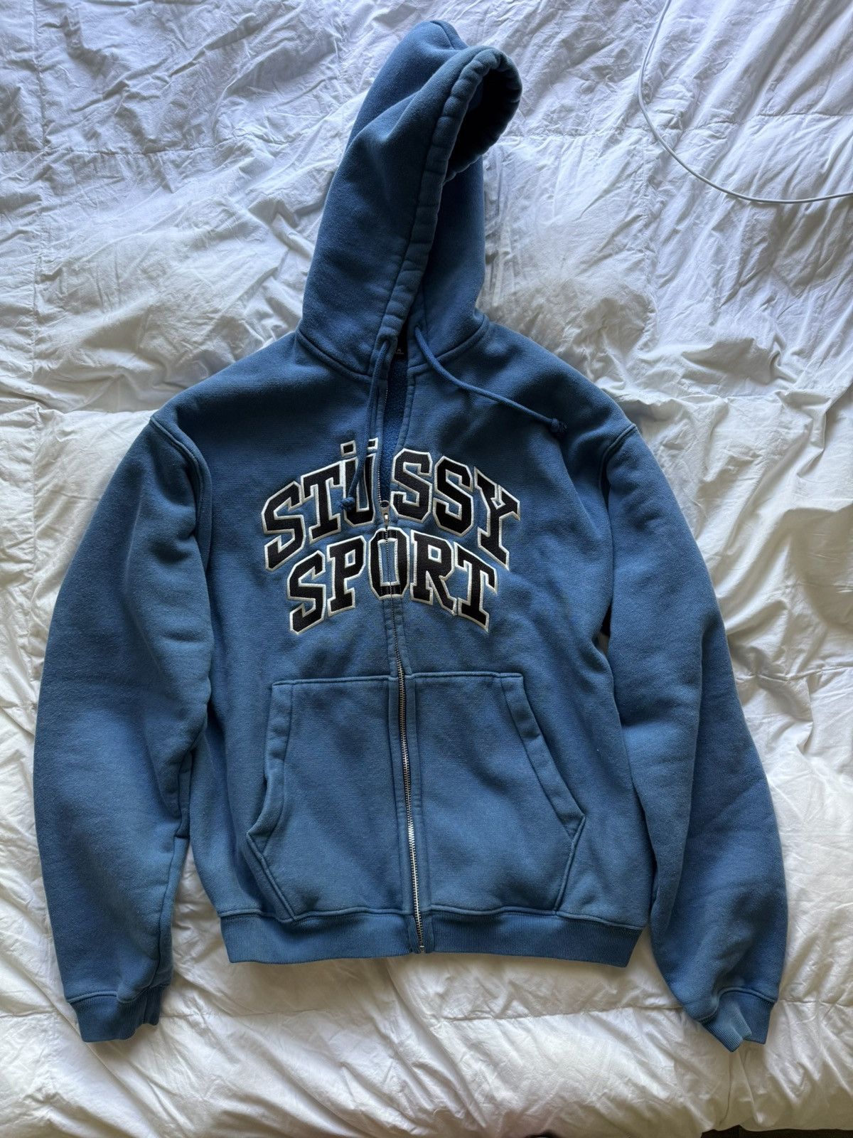 Stussy Stussy Raglan Zip Hoodie Navy | Grailed