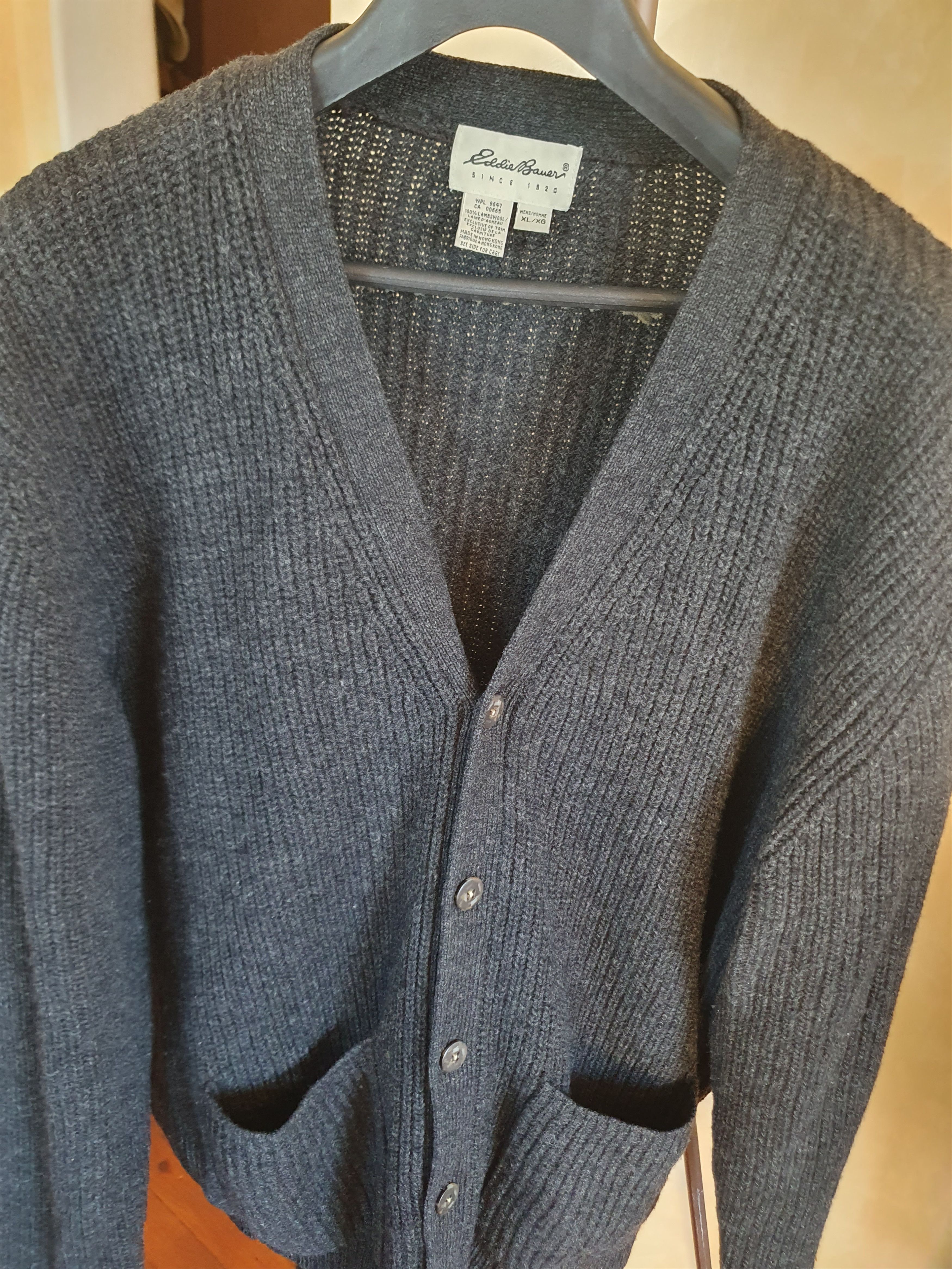 Eddie Bauer Eddie Bauer Lambswool Cardigan Cable Knit sz XL Size US XL / EU 56 / 4 - 3 Thumbnail