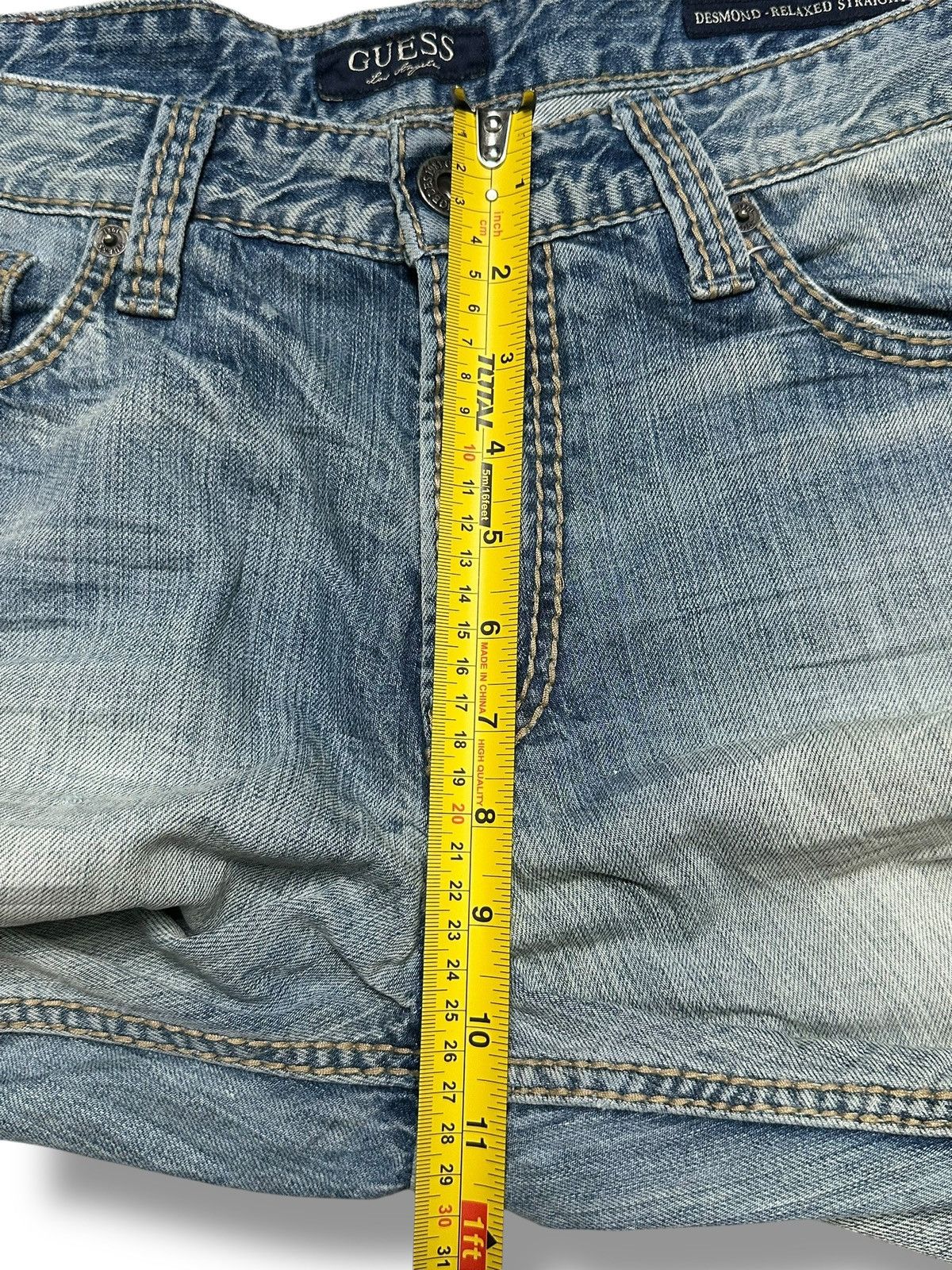 Guess Guess Vintage Distressed Ripped Straight Leg Jean With Faded Size US 36 / EU 52 - 21 Thumbnail