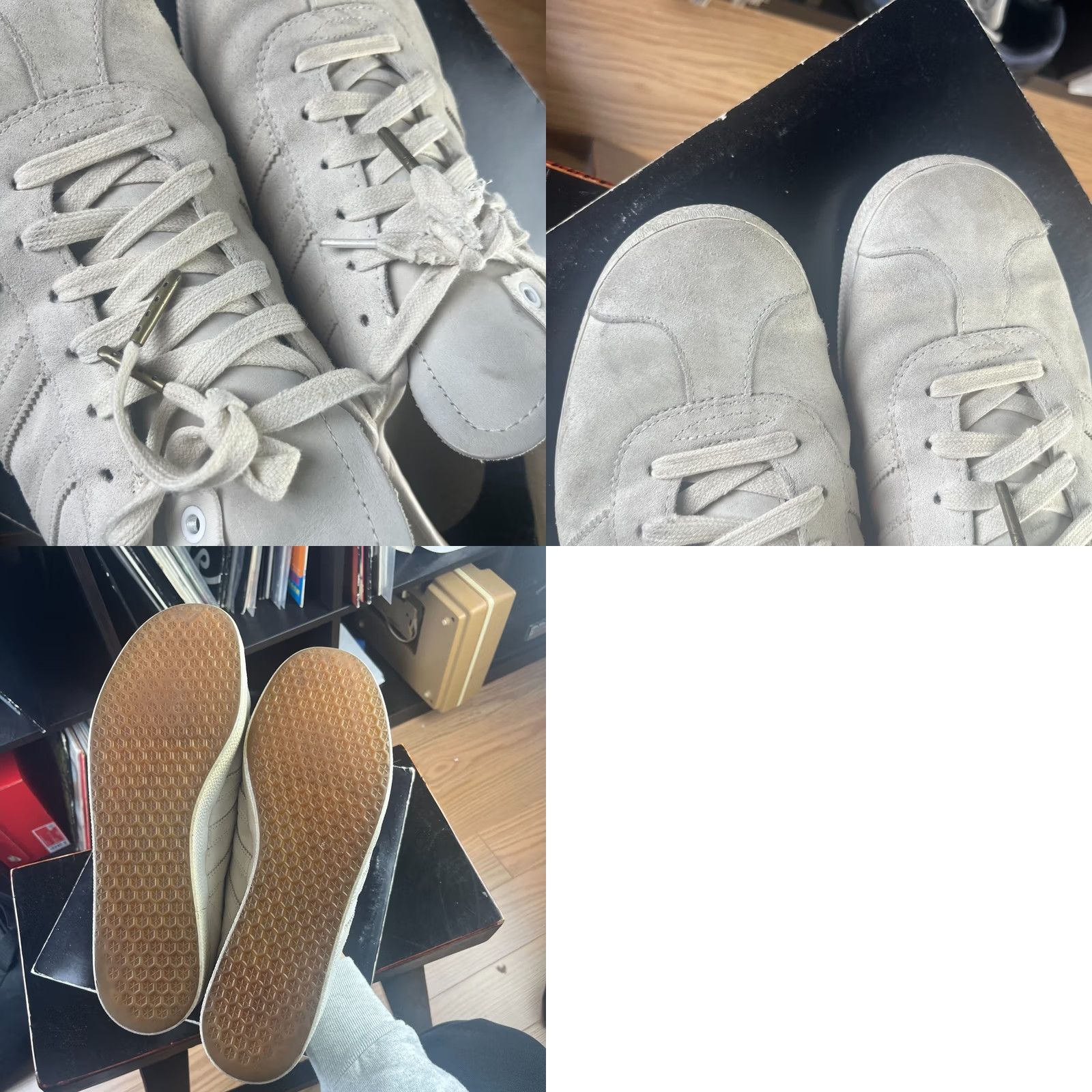 Adidas adidas Gazelle Goretex Chalk White 11.5 Cream Sneakers Shoes Mens Vintage No N/A Size US 12 / EU 45 - 8 Thumbnail