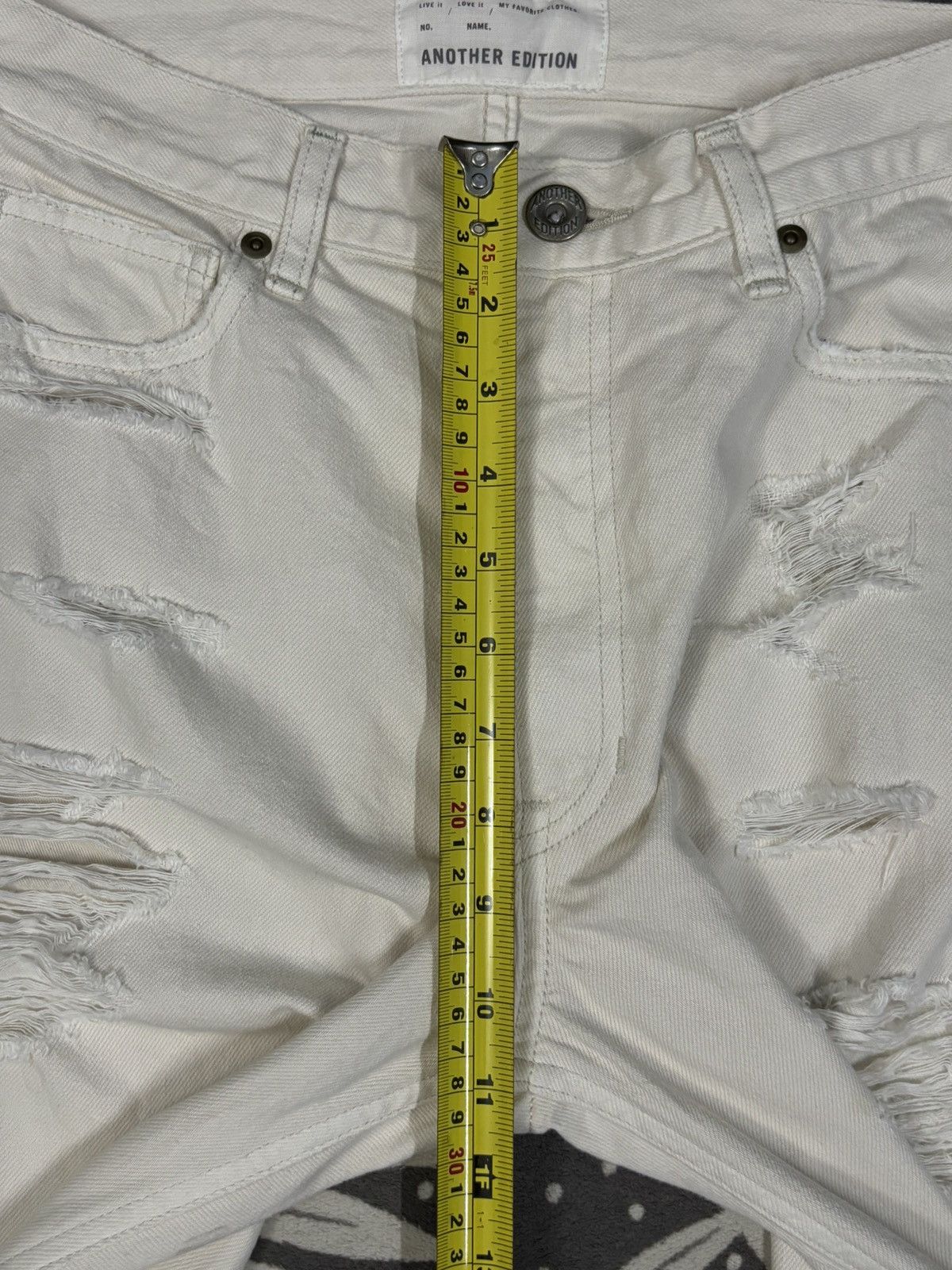 Japanese Brand Another Edition Slim Tapered Fit Heavy Distressed Jeans Size US 29 - 14 Thumbnail