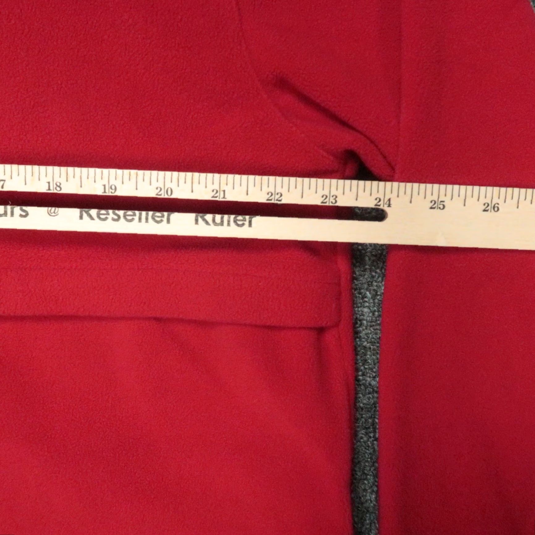 Vintage SCOTTeVEST Pullover Mens Large Red Microfleece 1/4 Zip Pockets Travel Sweater Size US L / EU 52-54 / 3 - 7 Thumbnail