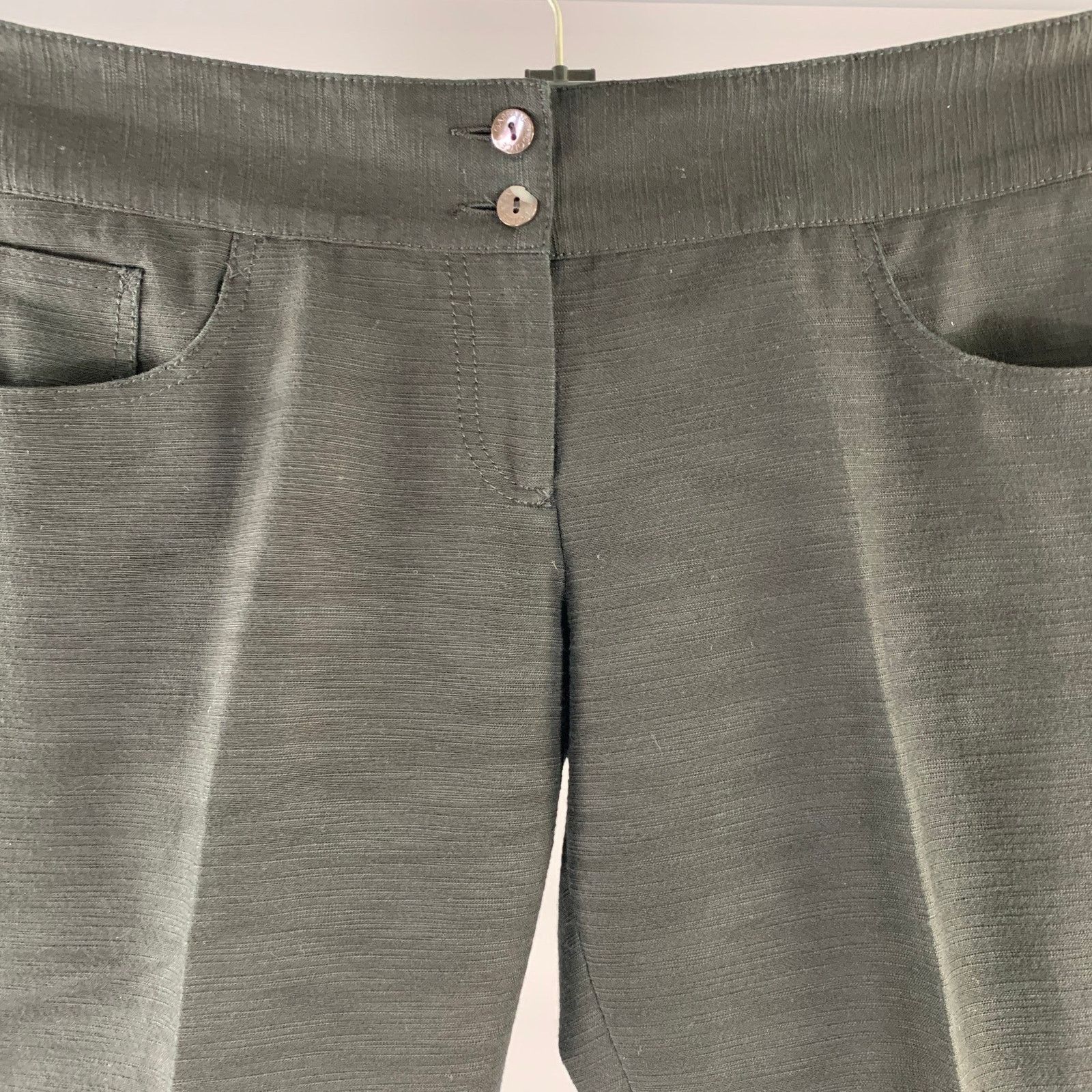 Dolce & Gabbana DOLCE & GABBANA Size 34 Black Cotton Blend Capri Dress Pants Size US 34 / EU 50 - 2 Thumbnail