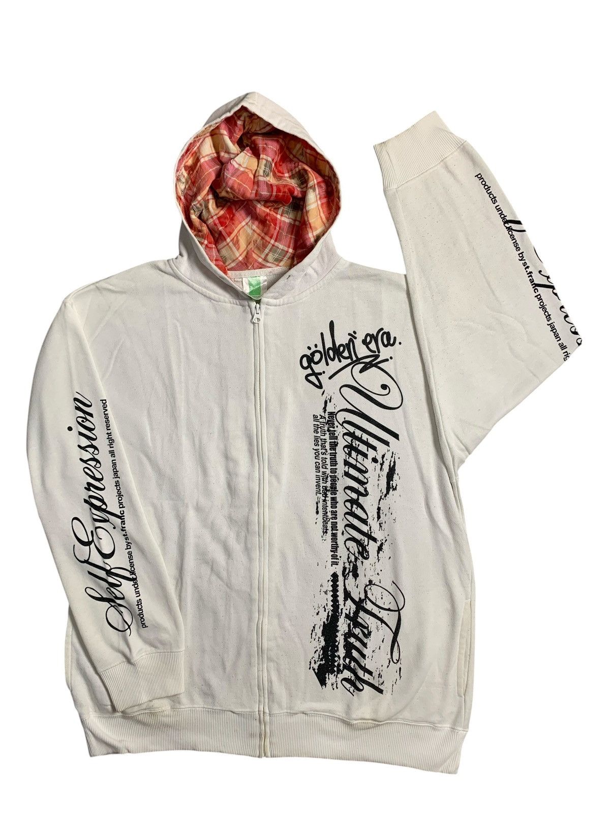 14th Addiction GOLDEN ERA POEM ZIP HOODIE TARTAN IFSIXWASNINE LGB STYLE Size US XXL / EU 58 / 5 - 1 Thumbnail