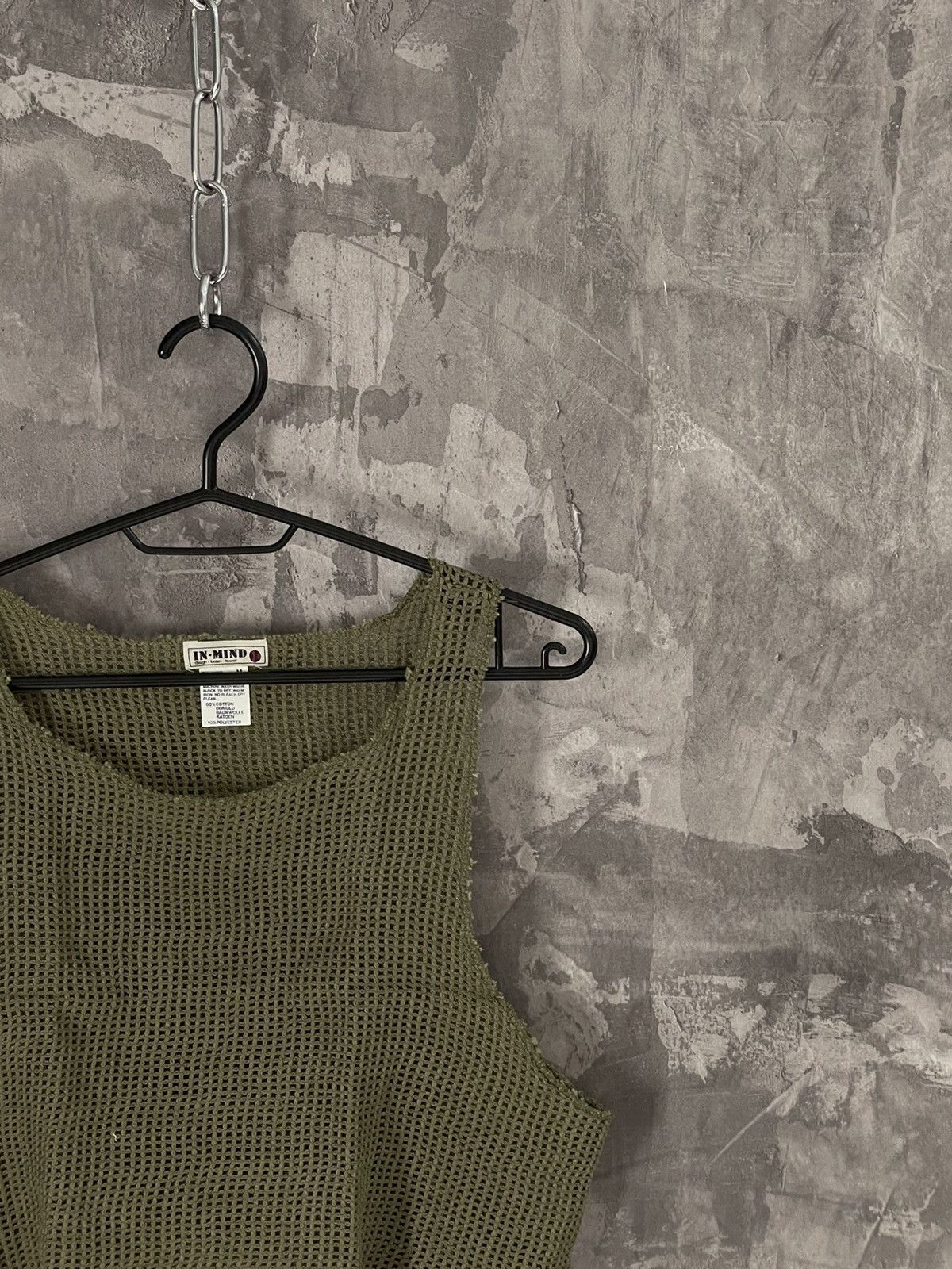 Japanese Brand × Vintage Vintage Y2K Mesh Military Faded Distressed Tank Top Size M / US 6-8 / IT 42-44 - 4 Thumbnail