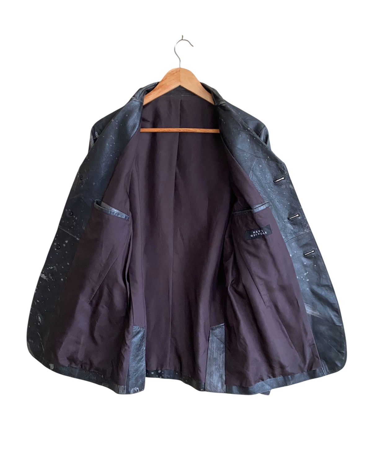 Japanese Brand Vintage Brand Men’s Melrose Painting Leather Jacket 1990s Size US L / EU 52-54 / 3 - 3 Thumbnail