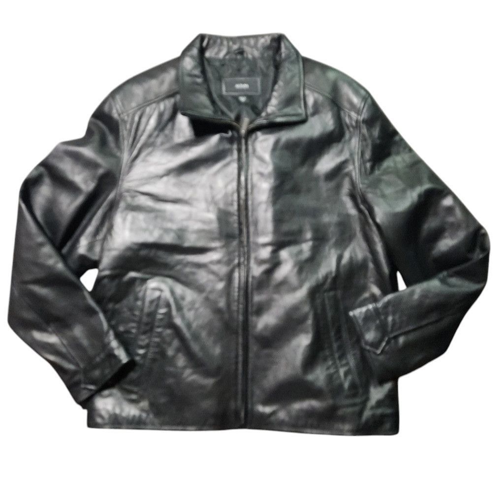 Alfani Men's Alfani Leather Jacket, Black, XL Size XL / US 12-14 / IT 48-50 - 1 Thumbnail