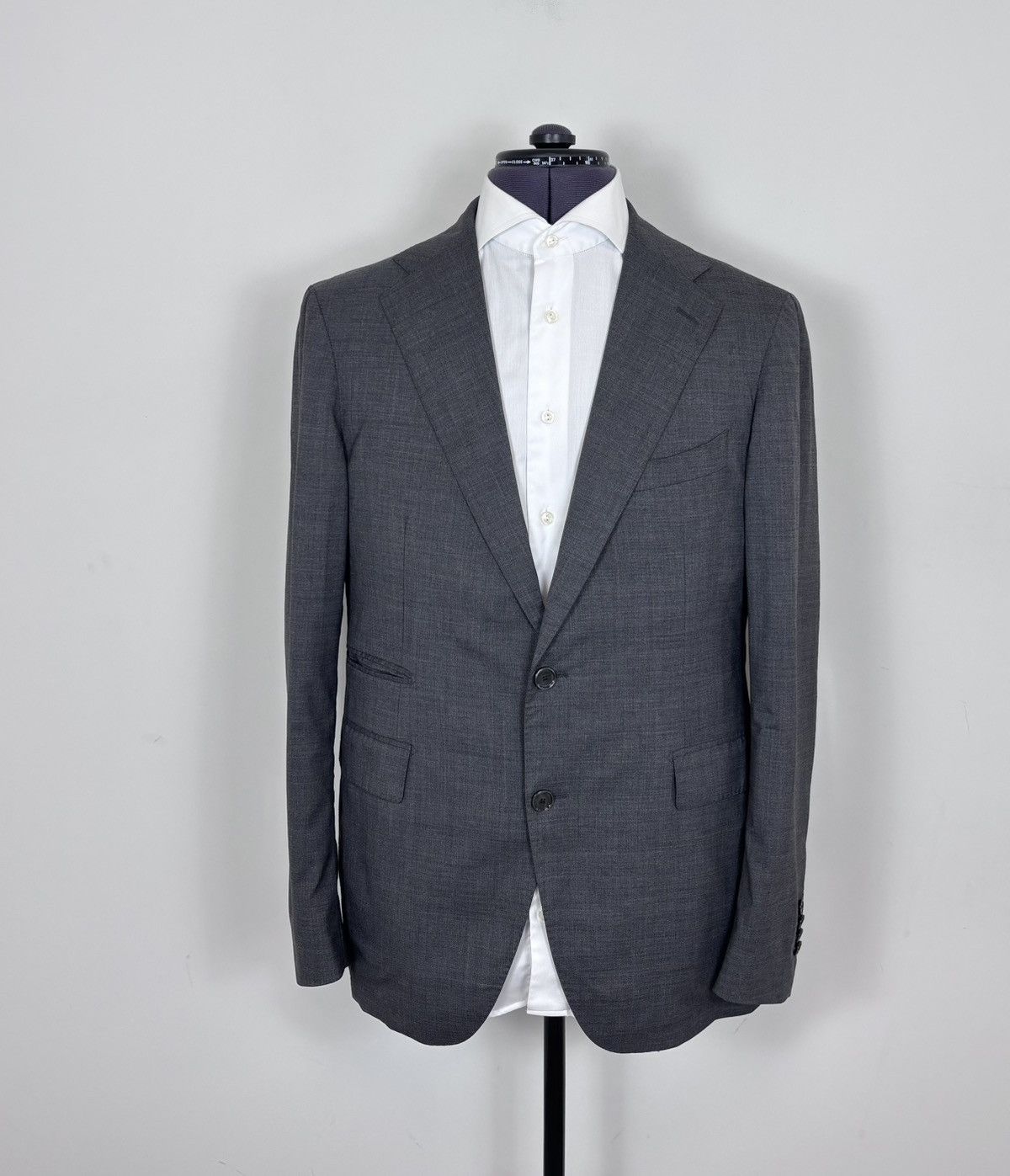 Tagliatore Tagliatore Men’s 2-Piece Gray Super 120s Wool Suit Size 40R - 2 Thumbnail