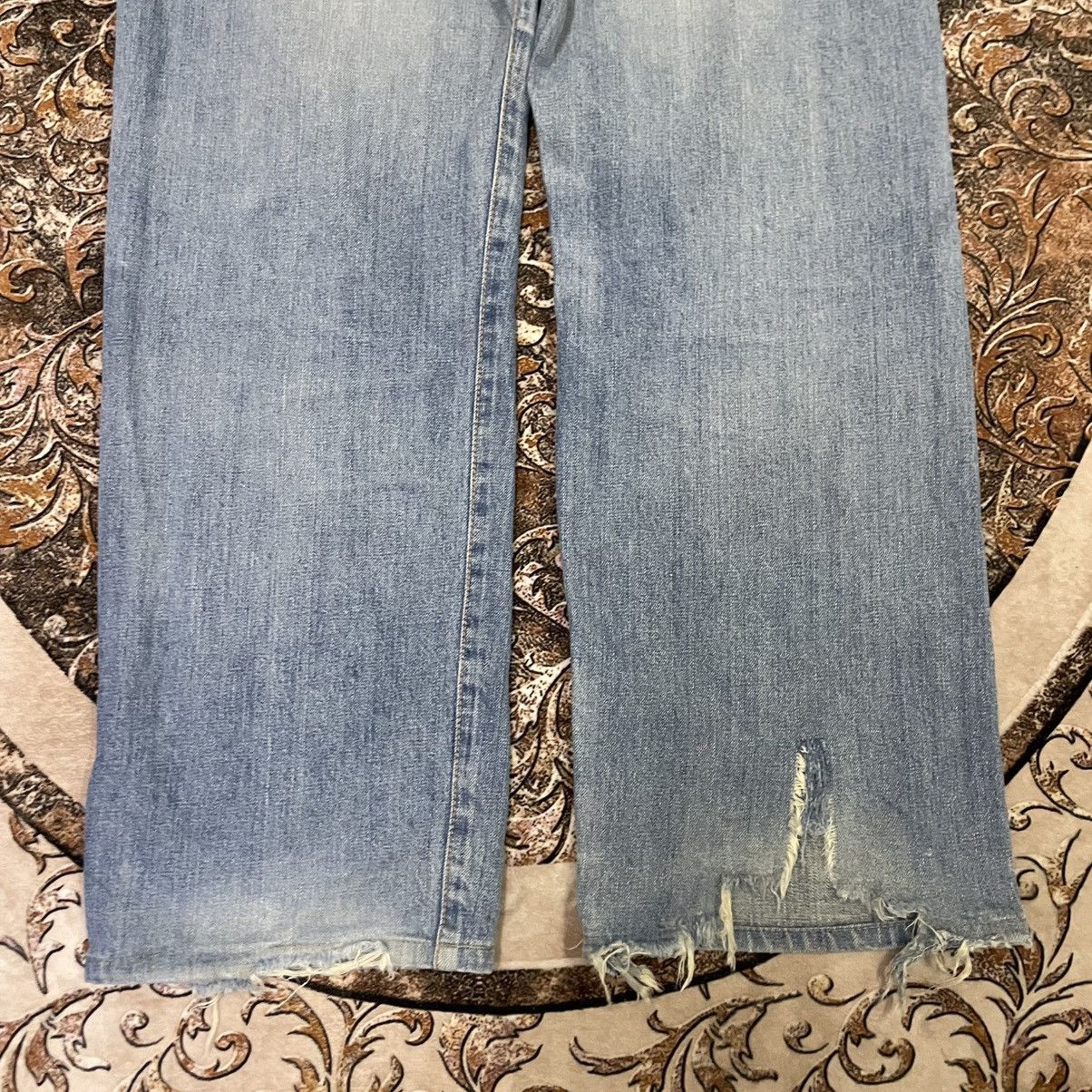 Edwin 🔥Vintage Edwin 502 Stoned Washed Ripped Slevedge Denim Jeans Size US 34 / EU 50 - 6 Thumbnail