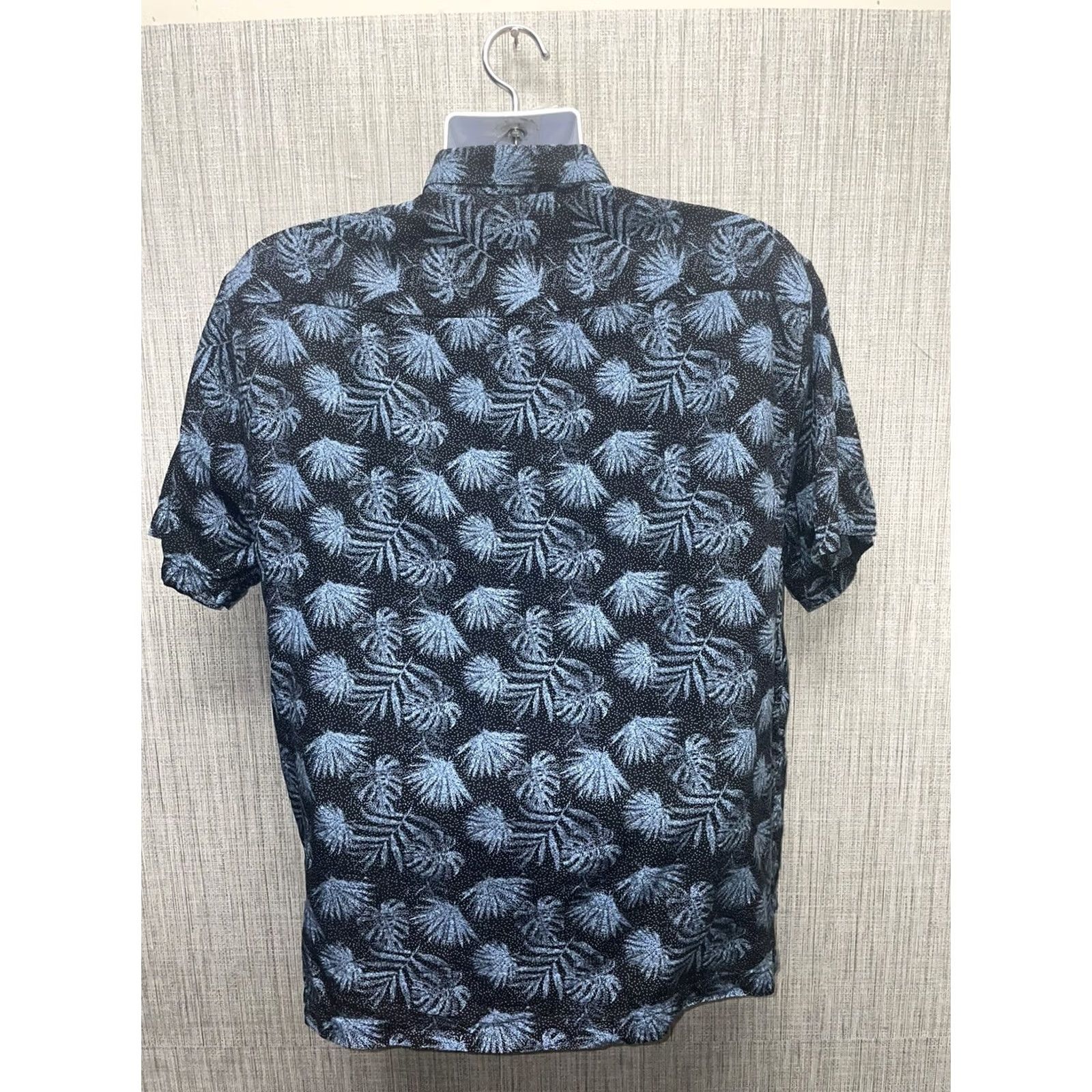 Nat Nast Nat Nast Hawaiian Shirt Blue Floral Mens L Short Sleeve Button-Up Black | Floral Hawaiian Theme Mens Shirt L Size US L / EU 52-54 / 3 - 6 Thumbnail