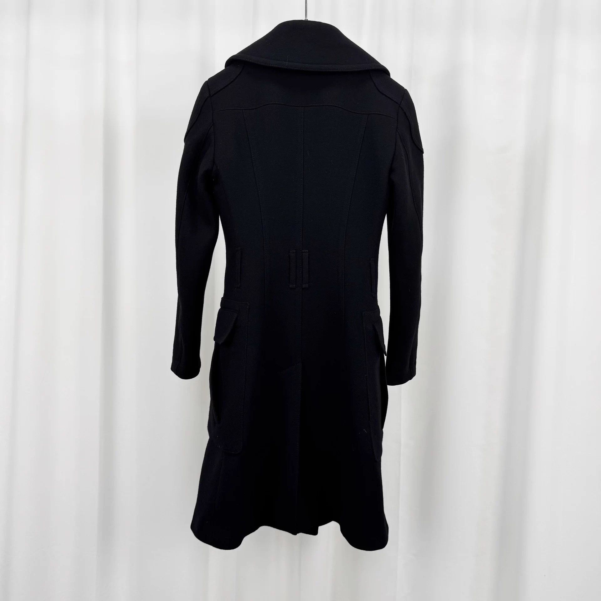 Burberry Burberry Double Breasted Wool Coat UK4 99 New No Belt Size XS / US 0-2 / IT 36-38 - 2 Thumbnail