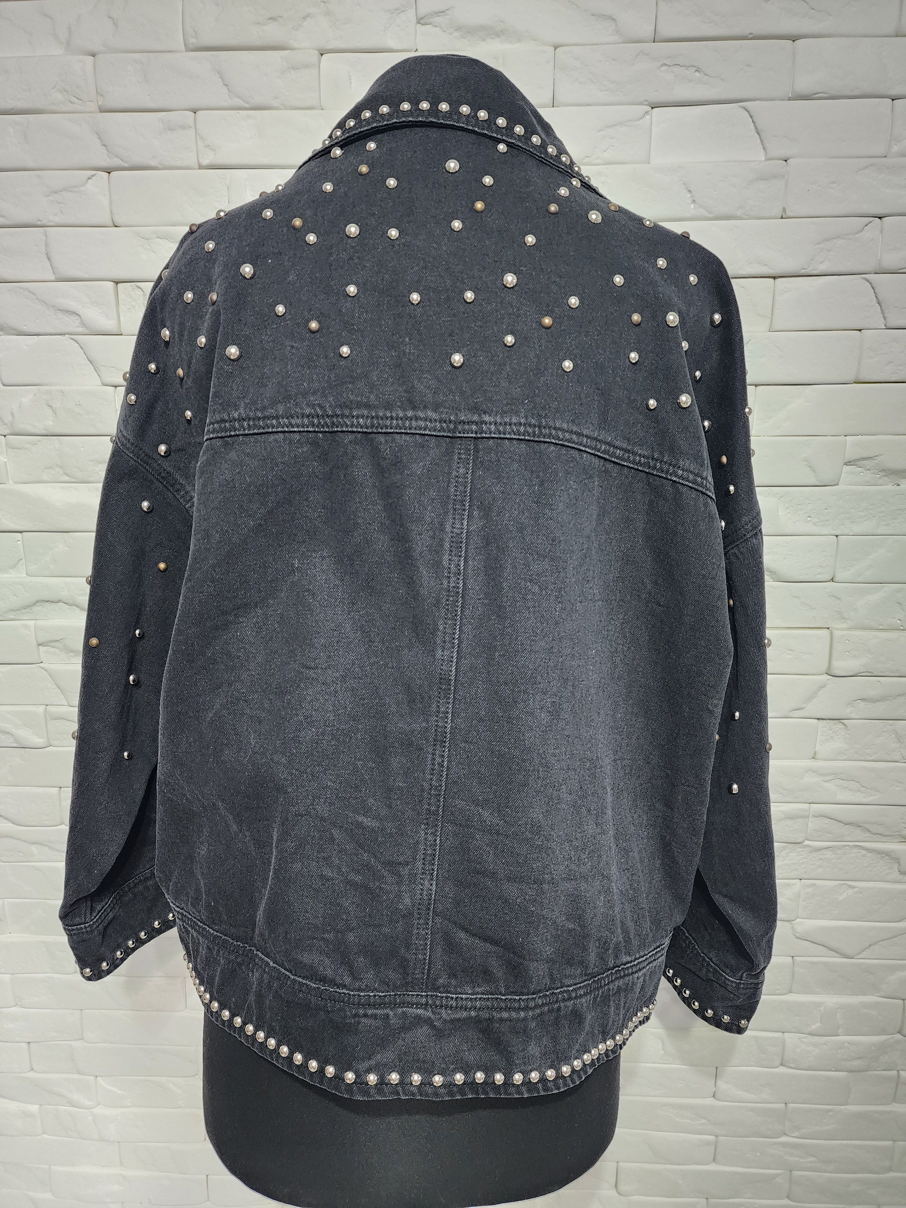 Other Women's biker denim jacket. Size 4XL / US 24-26 - 4 Thumbnail