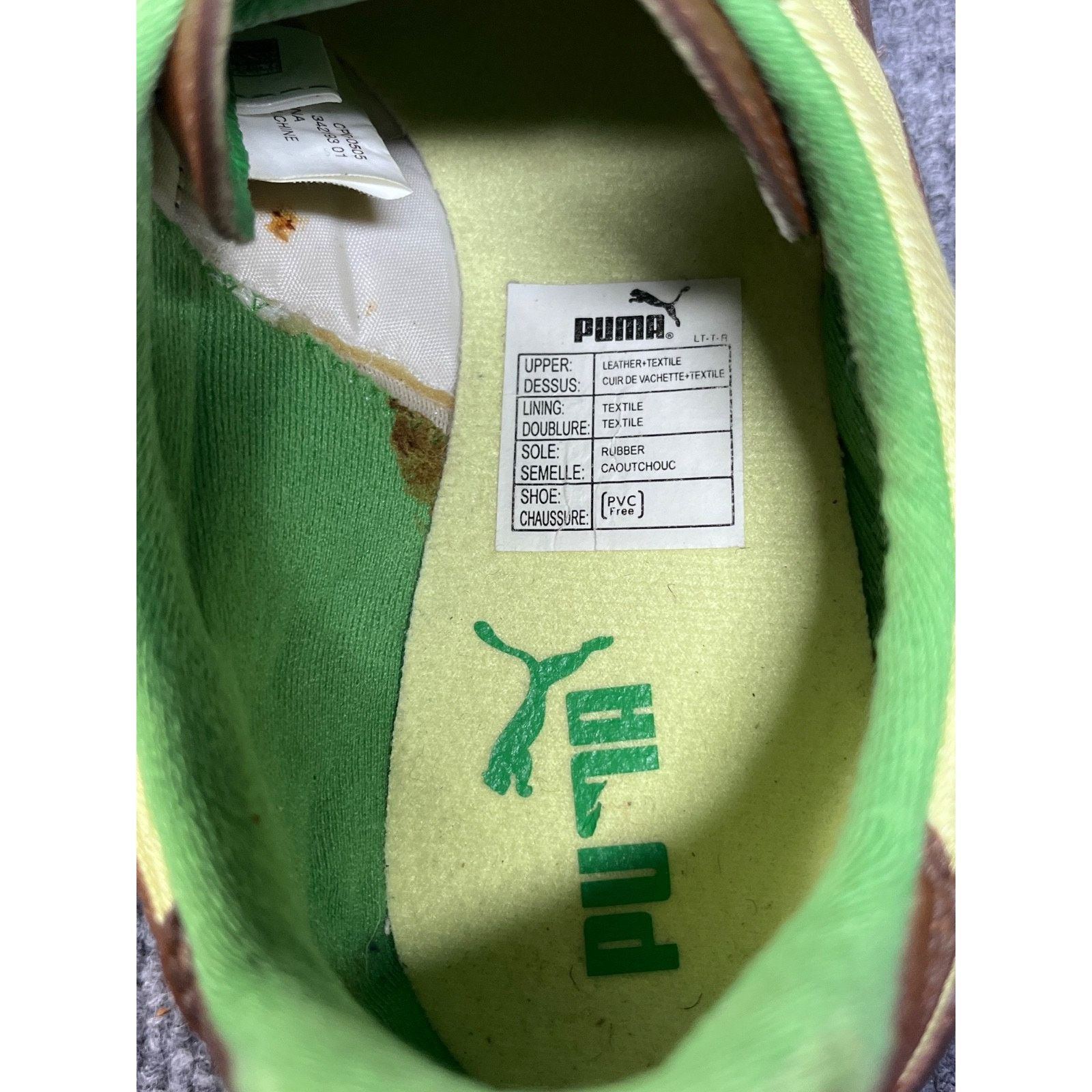 Puma Unique! VTG Puma Womens Shoes Lime Green / Brown Leather 9.5 Size US 9.5 / IT 39.5 - 21 Thumbnail