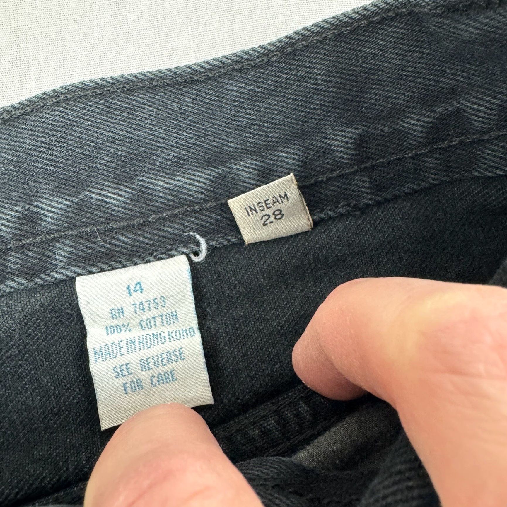 Vintage VINTAGE Carolina Blues Jeans Womens 14 Black Mom Jeans High Waist 90s Y2K Size 36" / US 14 / IT 50 - 6 Thumbnail