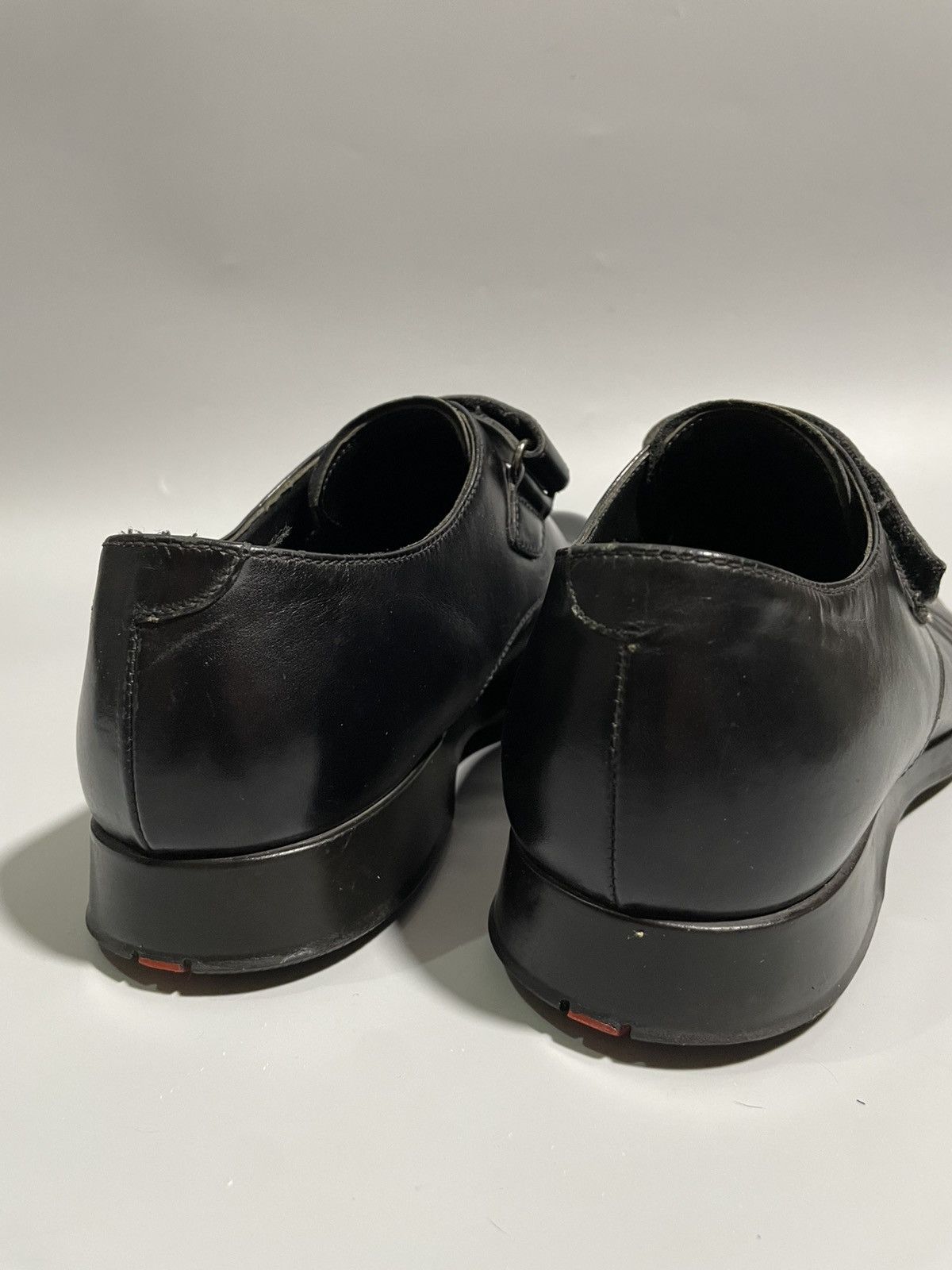 Prada Prada Black Leather Velcro Strap Derby Shoes Size US 6.5 / EU 39-40 - 11 Thumbnail