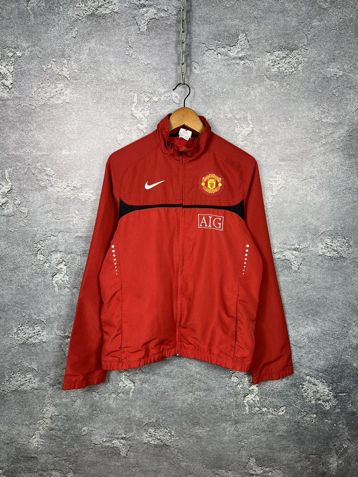 Vintage 2009 Nike Manchester United Nylon Track Top Jacket