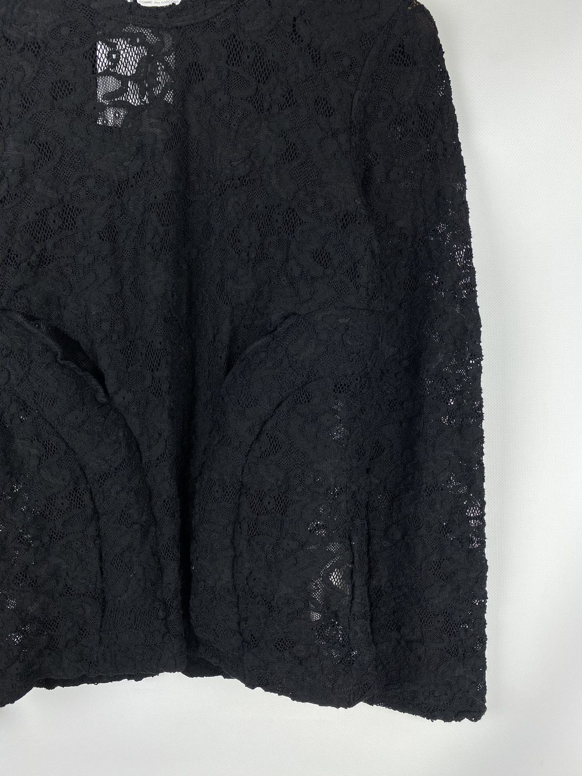 Comme des Garcons BNWT! Comme Des Garçons floral lace long sleeve top tunic Size S / US 4 / IT 40 - 6 Thumbnail