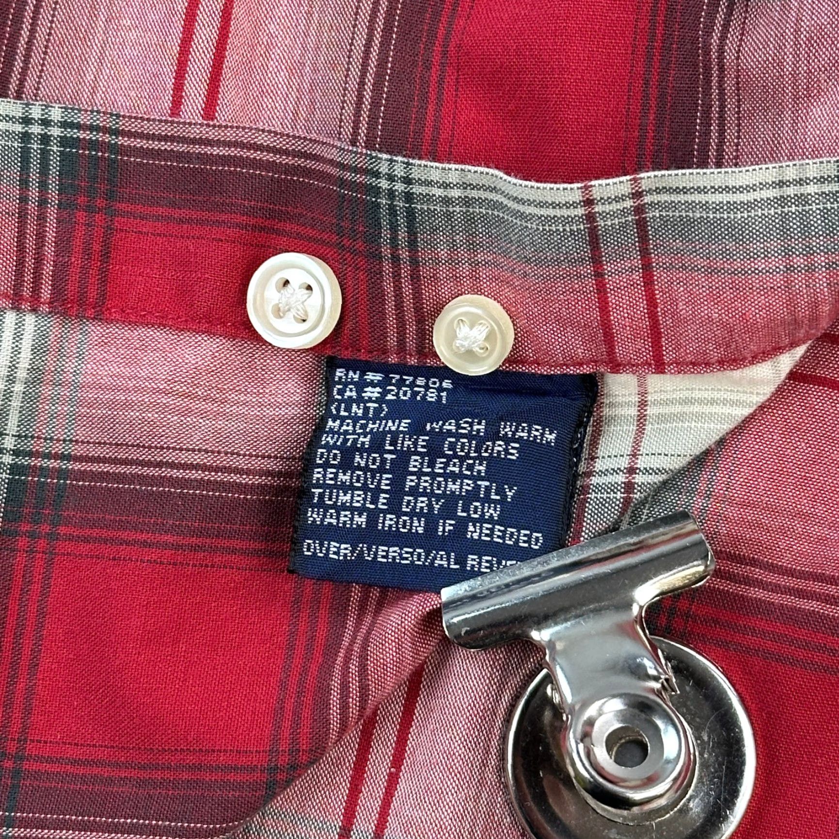 Tommy Hilfiger VINTAGE Tommy Hilfiger Shirt Mens XL Red Plaid Button Down Preppy Casual 90s Size US XL / EU 56 / 4 - 6 Thumbnail