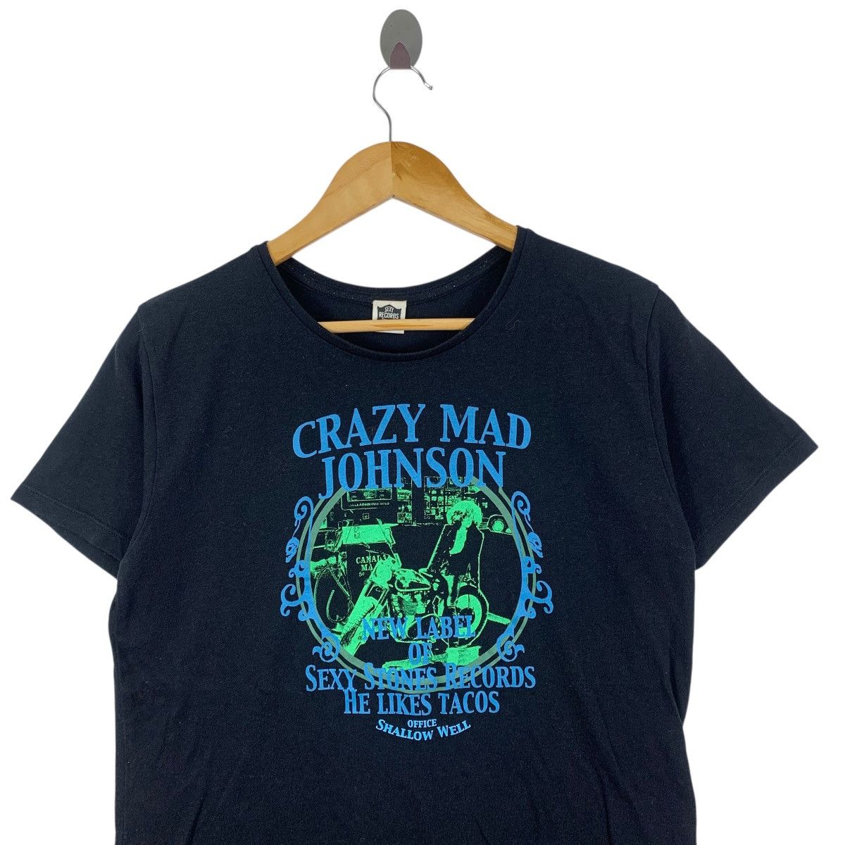 Japanese Brand SEXY STONES RECORDS Crazy Mad Johnson Japan Band Tshirt Size US S / EU 44-46 / 1 - 2 Thumbnail