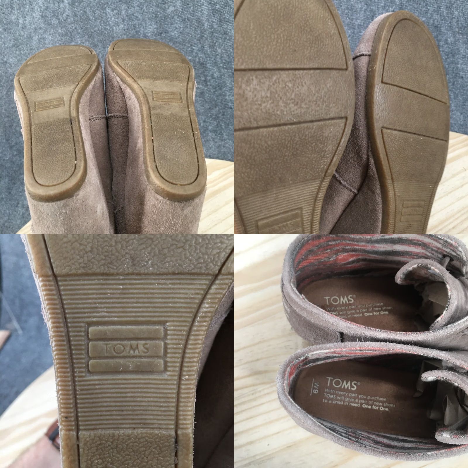 Toms TOMS Boots Womens 9 Casual Desert Wedge Ankle Bootie Brown Suede Leather Lace Up Size US 9 / IT 39 - 9 Thumbnail