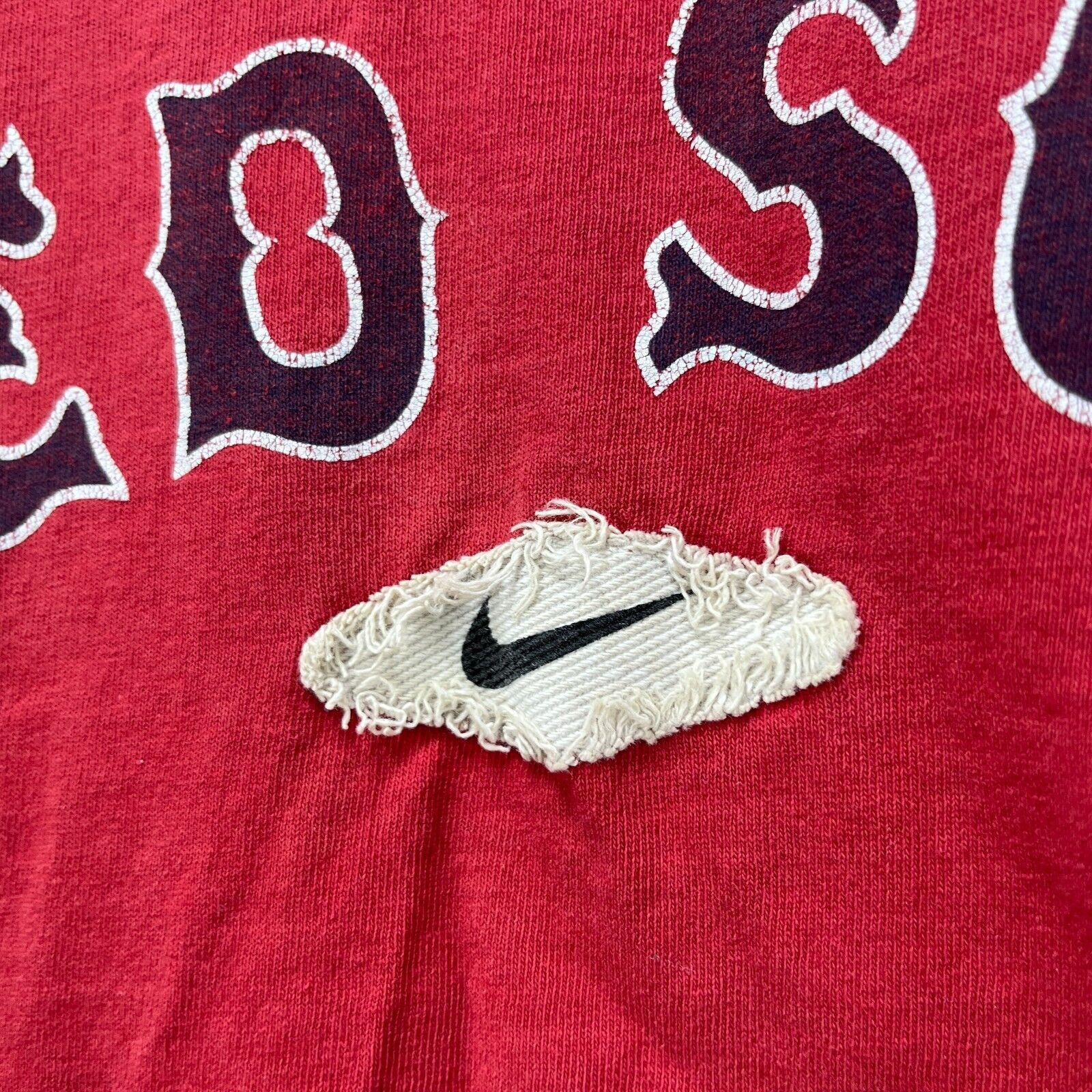 Nike × Vintage Vintage Nike Boston Red Sox Mid Swoosh T-shirt XL Size US XL / EU 56 / 4 - 8 Thumbnail