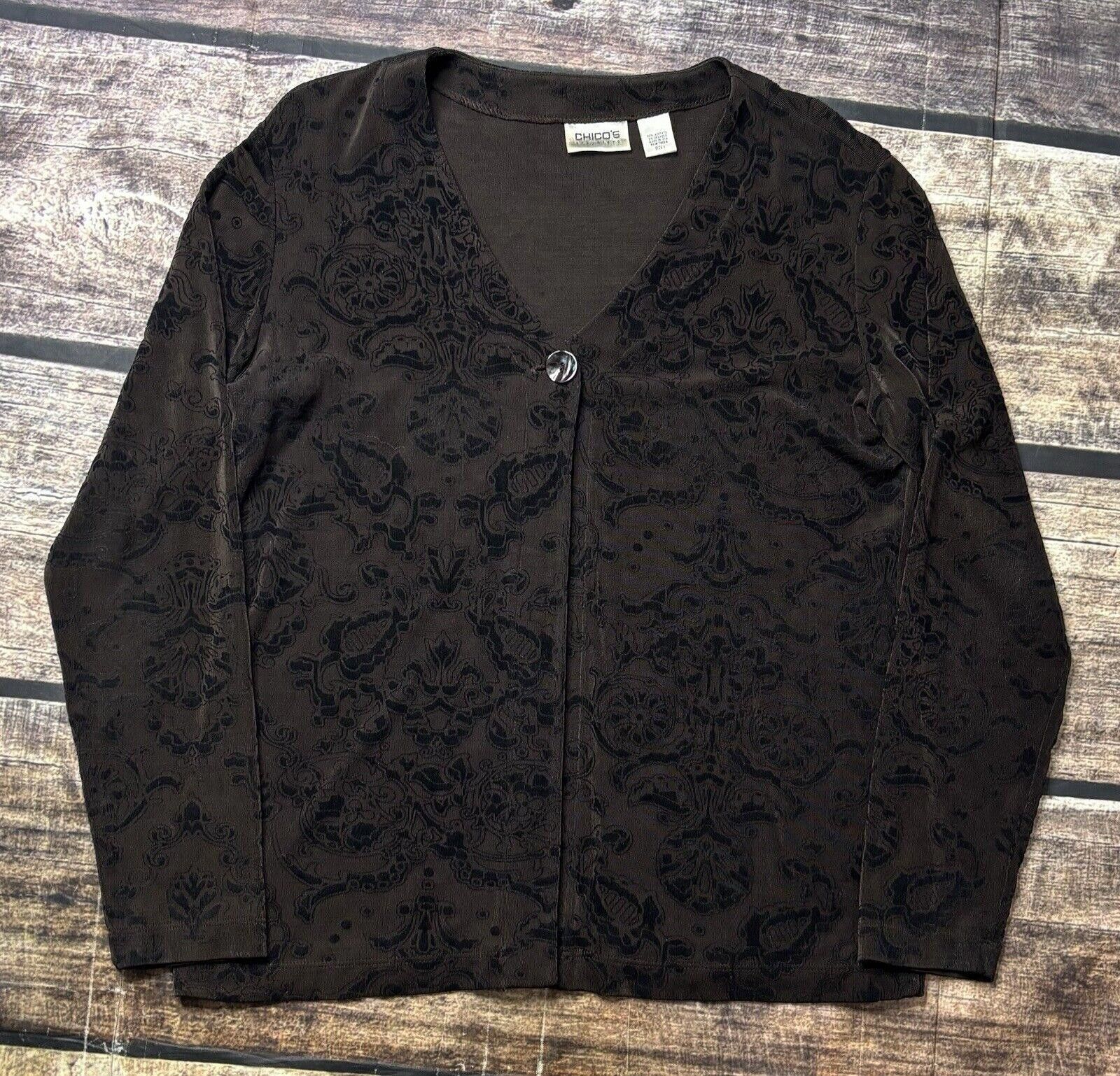 Chicos Chicos Design Cardigan Sweater Women's Size 1 Stretch USA Size M / US 6-8 / IT 42-44 - 1 Thumbnail