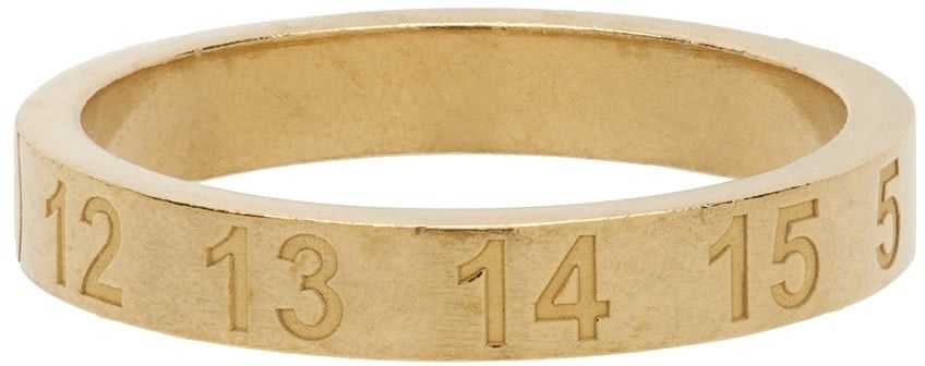 Maison Margiela 🔥[SALE]🔥 Maison Margiela Gold Slim Numbers Logo Ring Size ONE SIZE - 4 Thumbnail