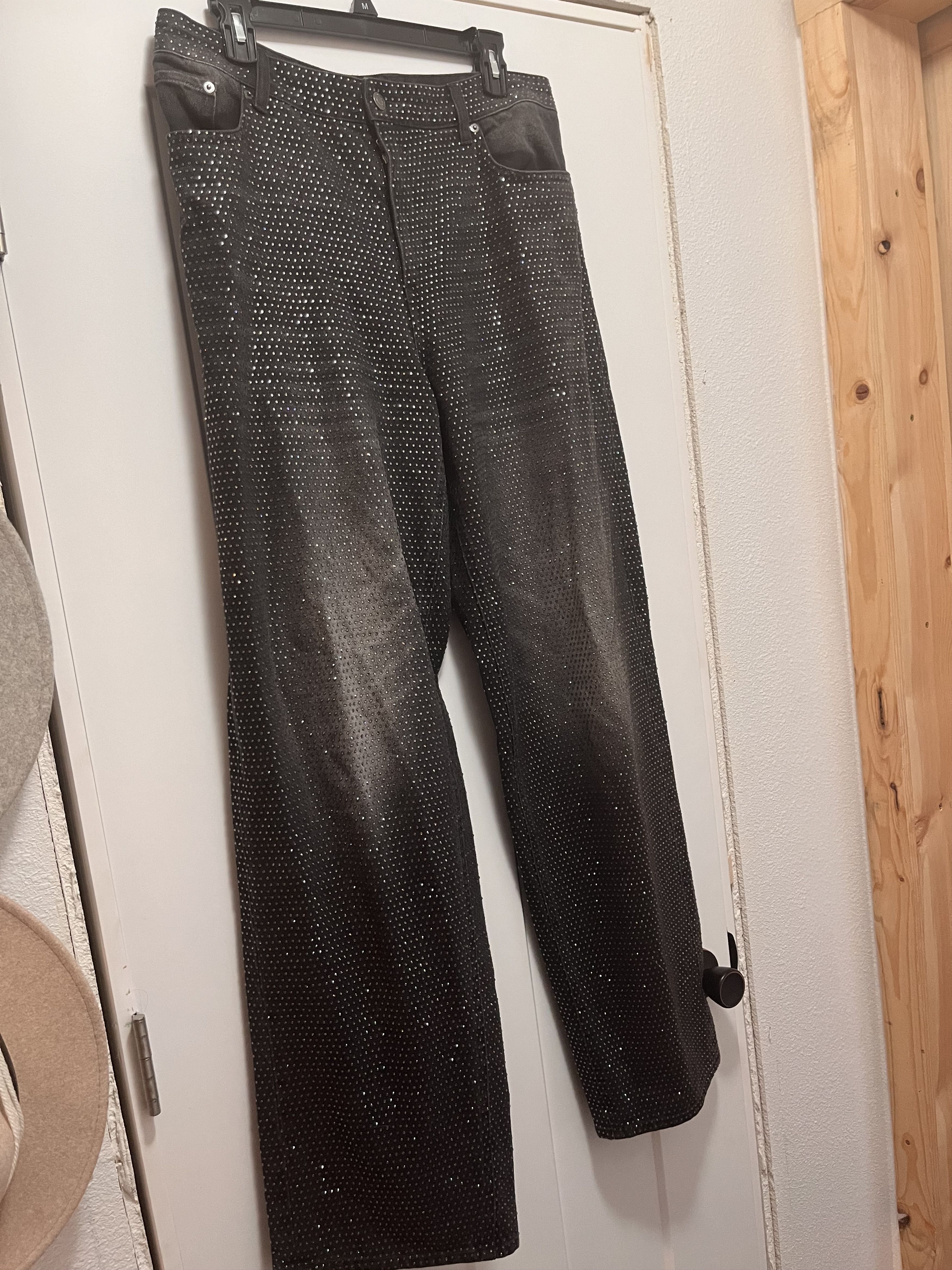 H&M Studio AW23 Rhinestone-embellished jeans