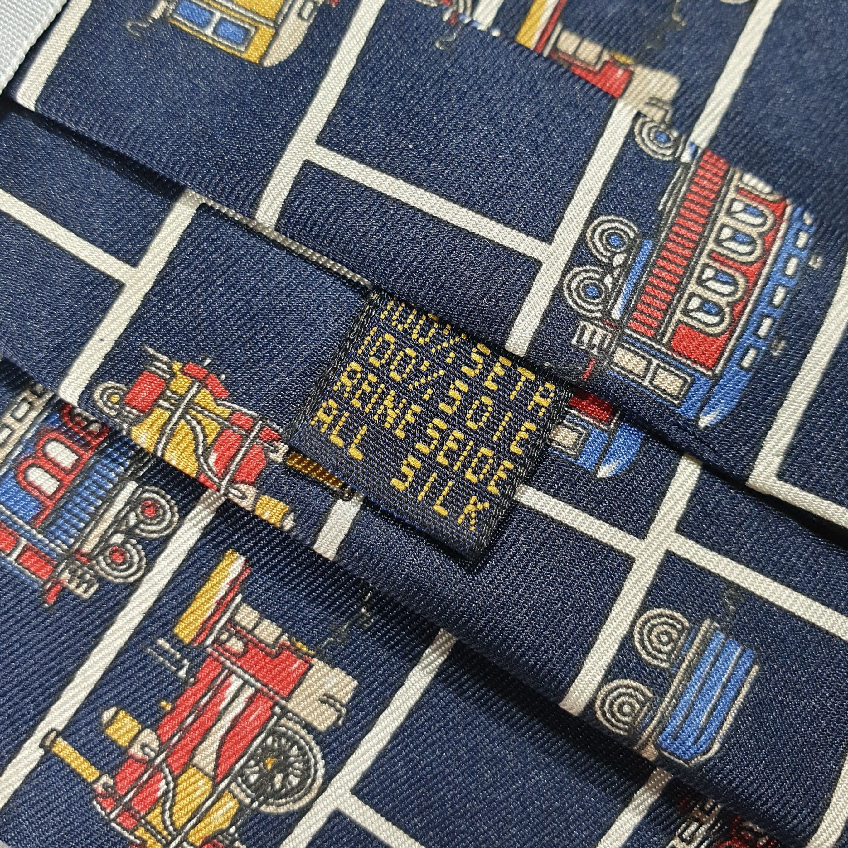 Other GATSBY International Silk Tie With Locomotives Made In Italy Size ONE SIZE - 17 Thumbnail