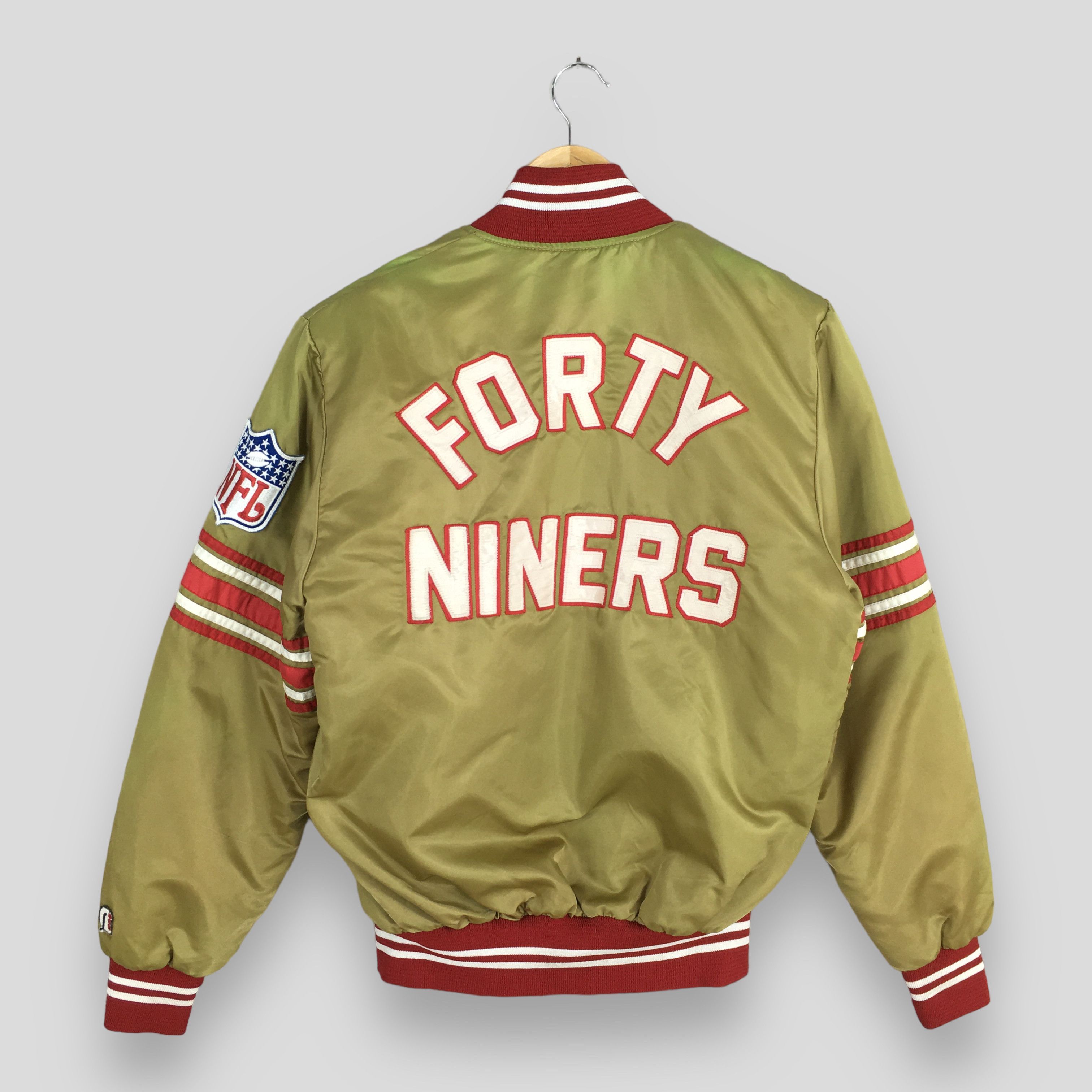 NFL Vintage San Francisco 49ers NFL Gold Satin Jacket Small Size US S / EU 44-46 / 1 - 1 Thumbnail