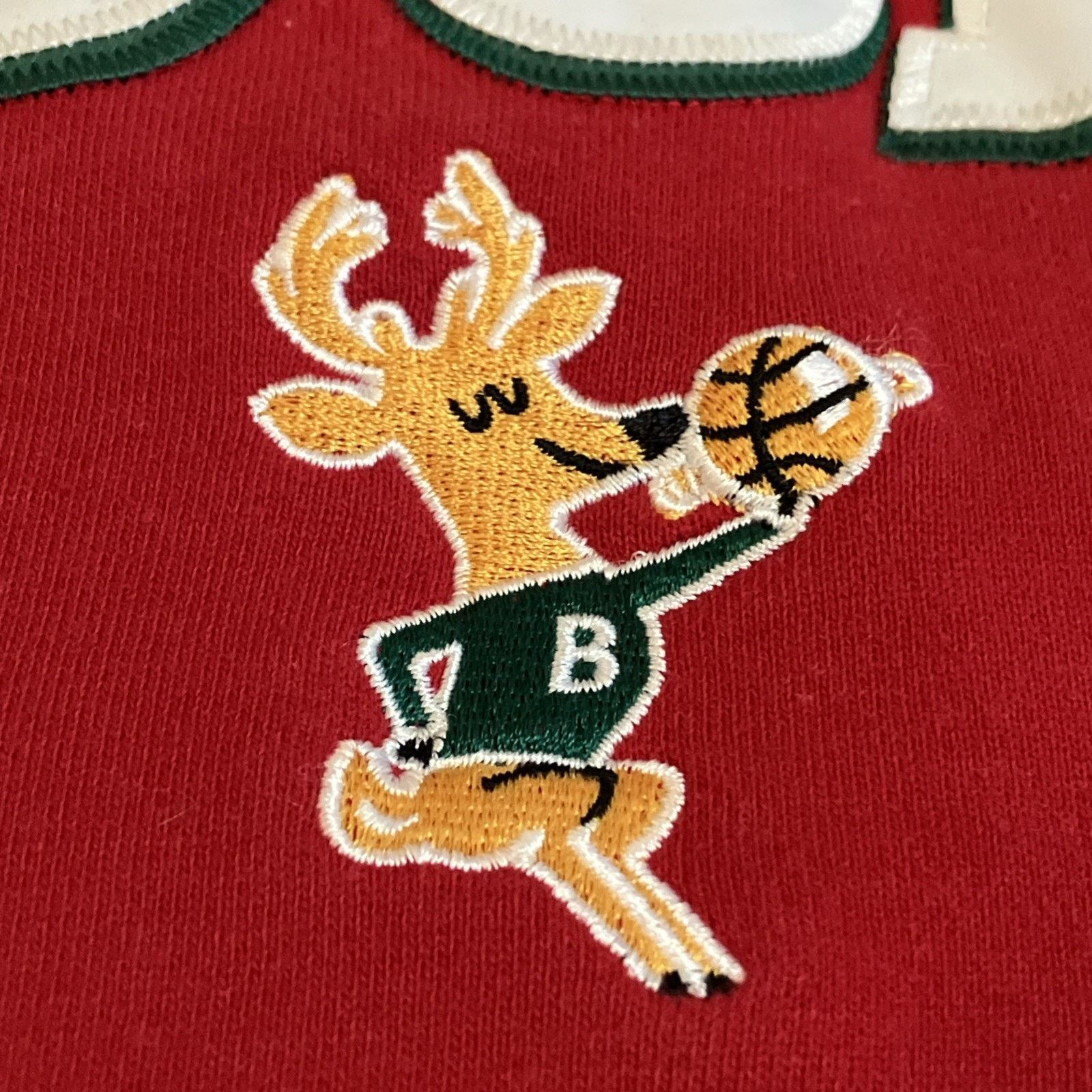 Mitchell & Ness Vtg Milwaukee Bucks Sweatshirt Mens 3XL Embroidered Crewneck Size US XXL / EU 58 / 5 - 7 Thumbnail
