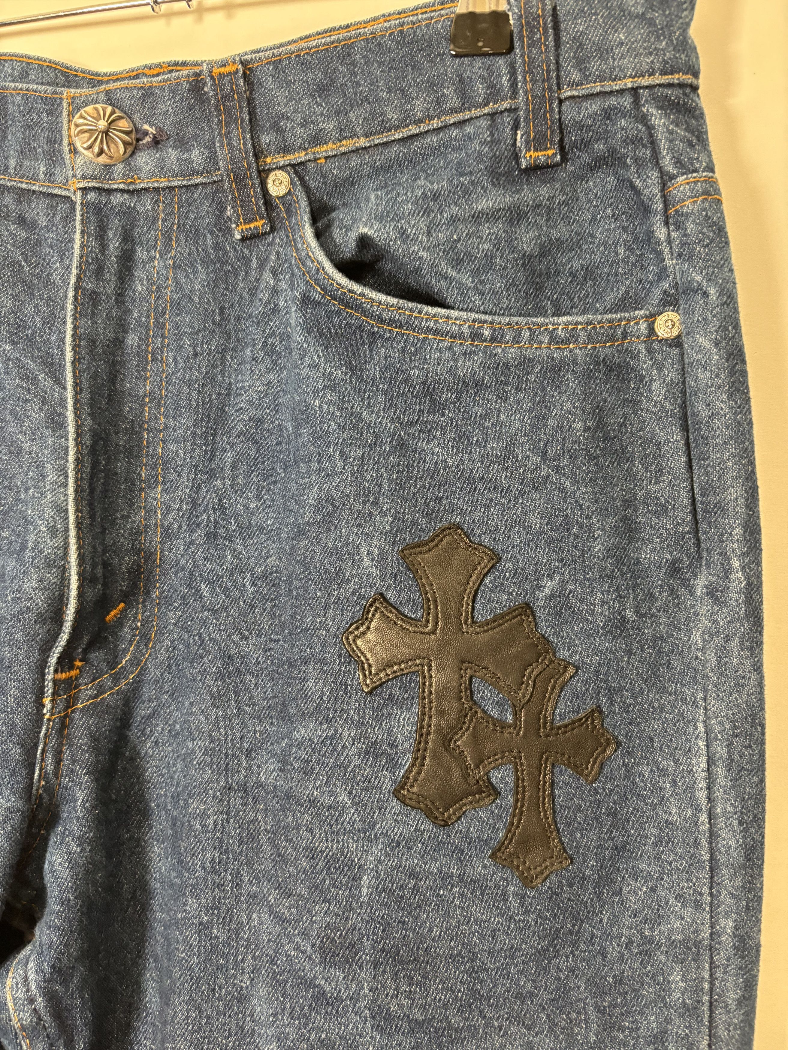 Chrome Hearts 🚭 CLASSIC GRAIL 🚭 CHROME HEARTS VINTAGE PATCHED LEVI’S Size US 33 - 6 Thumbnail