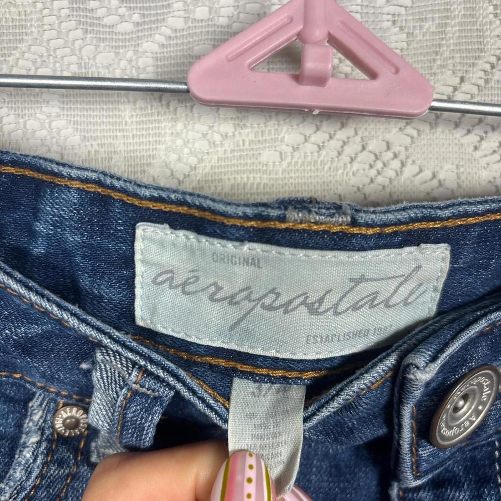 Aeropostale y2kAeropostale distressed micro mini shorts Size 26" / US 2 / IT 38 - 3 Thumbnail