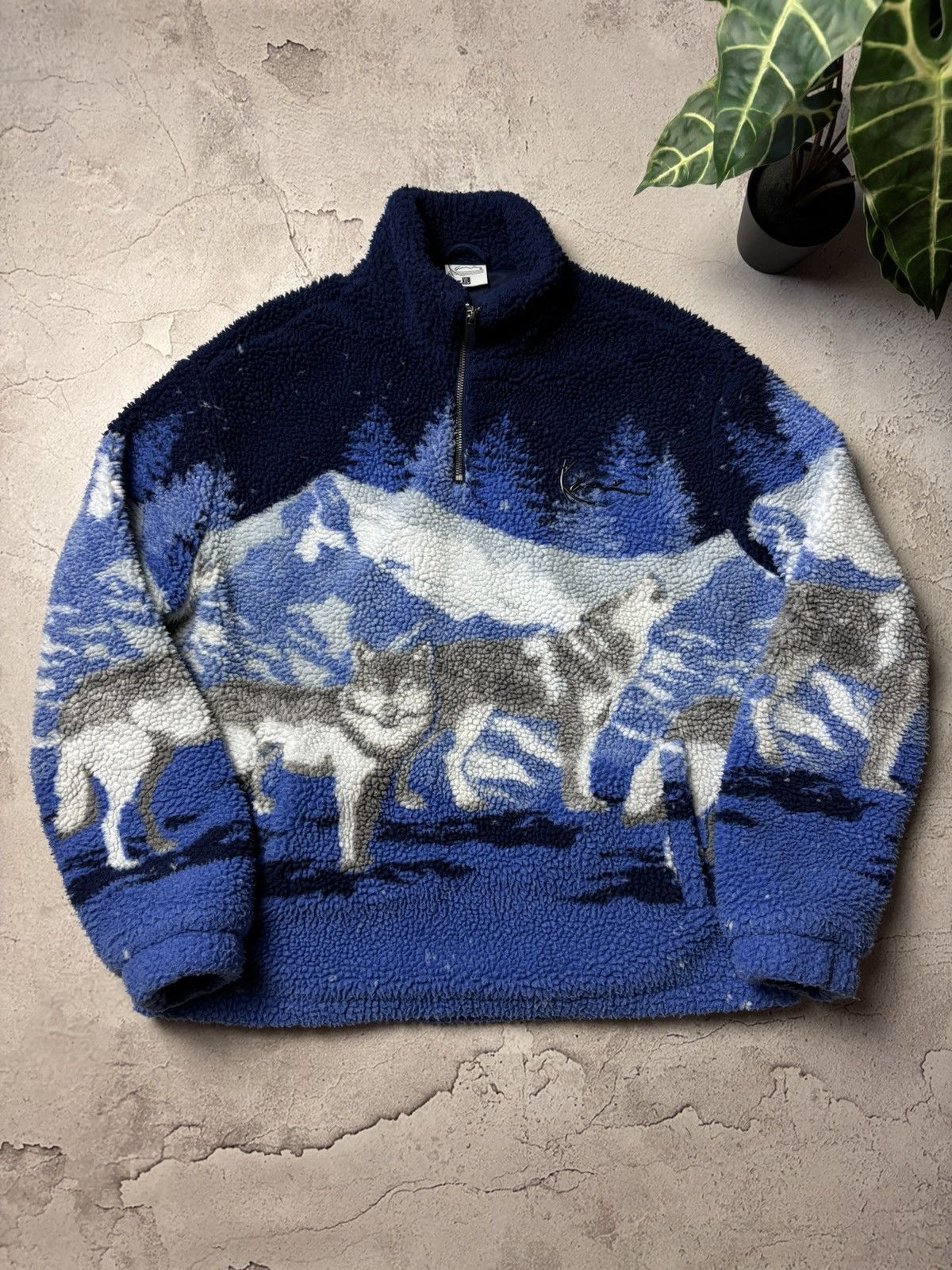 Karl Kani Karl Kani METAL SIGNATURE WOLF TEDDY TROYER - Fleece jumper Size US XL / EU 56 / 4 - 1 Thumbnail