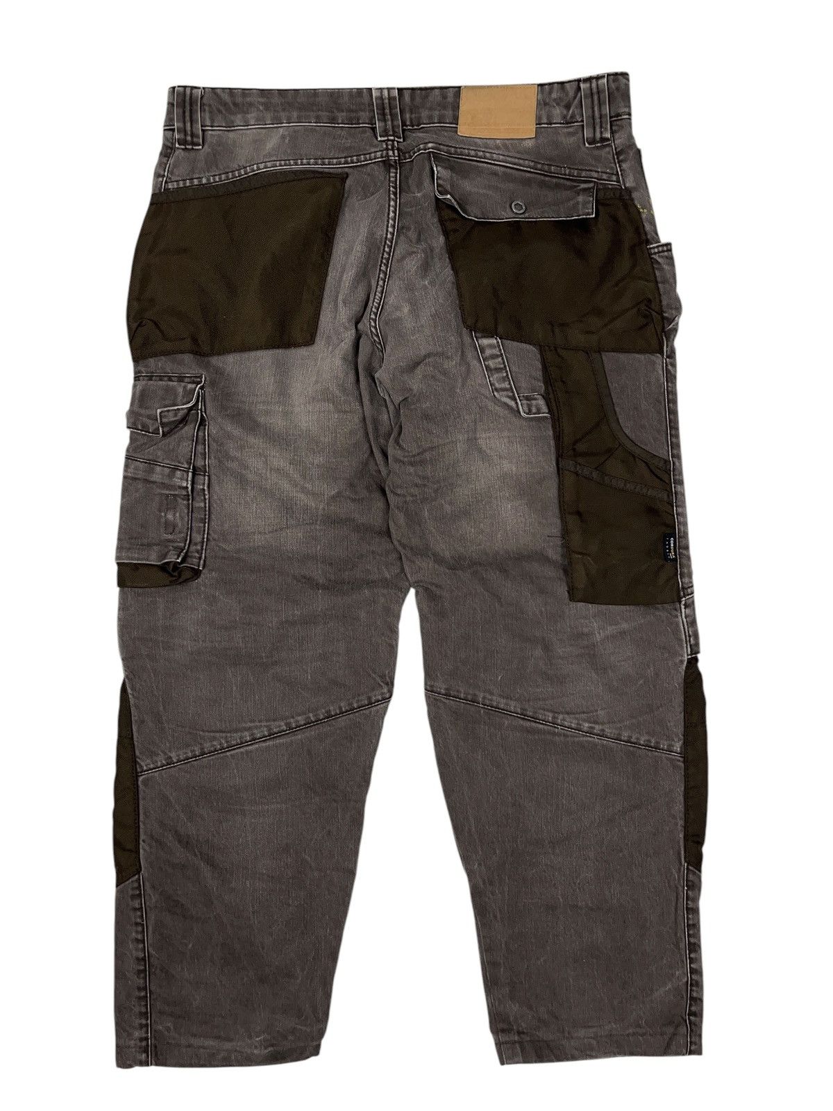 Stewart & Strauss × Vintage Vintage Engelbert Strauss Brown Washed Jeans Multi Pocket Size US 38 / EU 54 - 3 Thumbnail