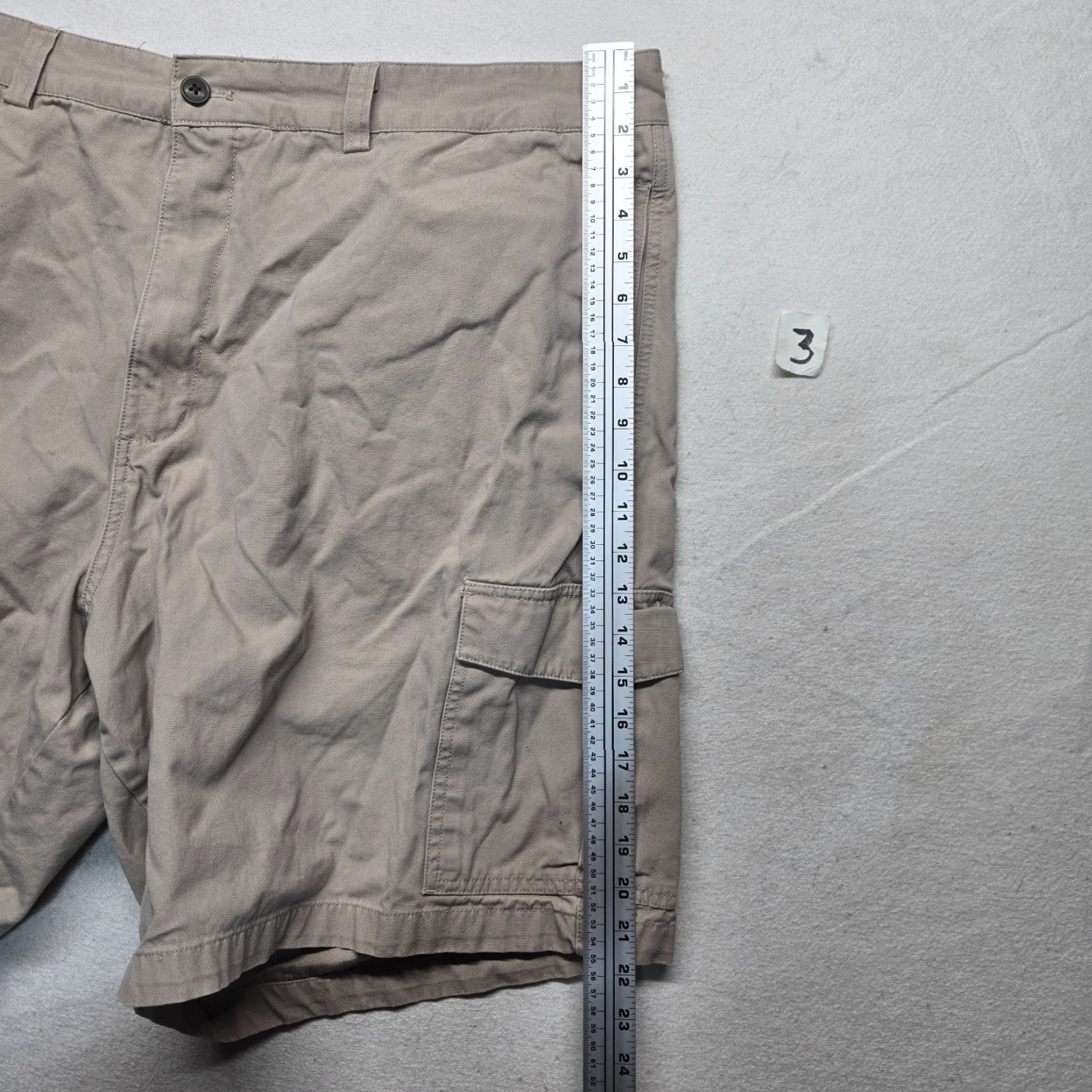 Chaps Chaps Cargo Shorts Adult Men's Size 46 Tan Brown 100% Cotton Cargo Pocket Pockets Size US 30 / EU 46 - 3 Thumbnail